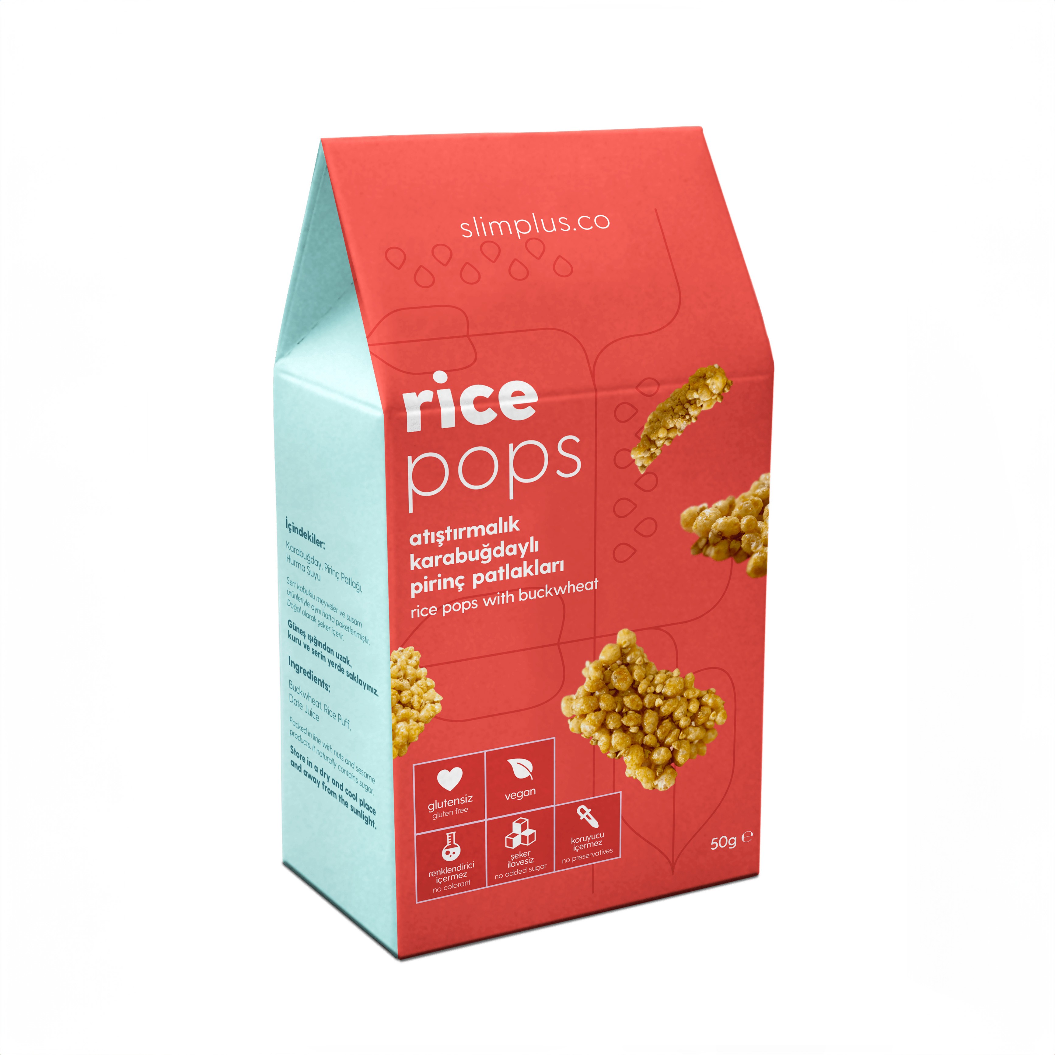 Slim Plus - Rice Pops (50 gr.) - Vegan