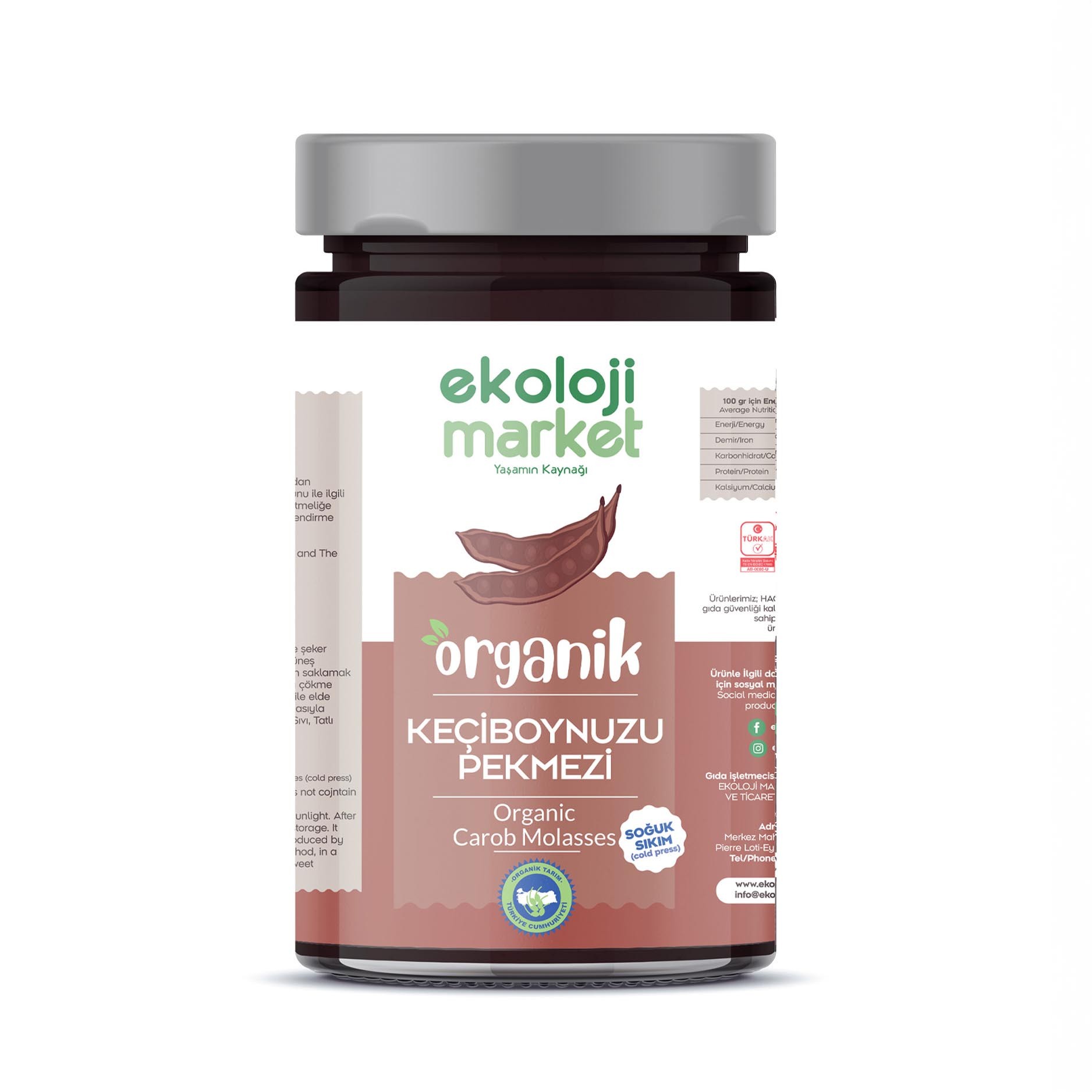 Ekoloji Market - Organik Keçiboynuzu Pekmezi (640g)