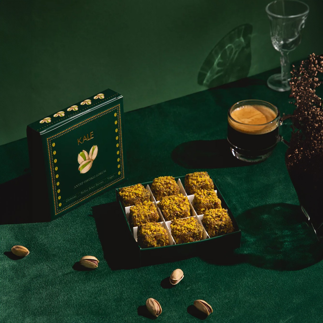 Kale - Glutensiz Antep Fıstıklı Lokum (120 gr.)