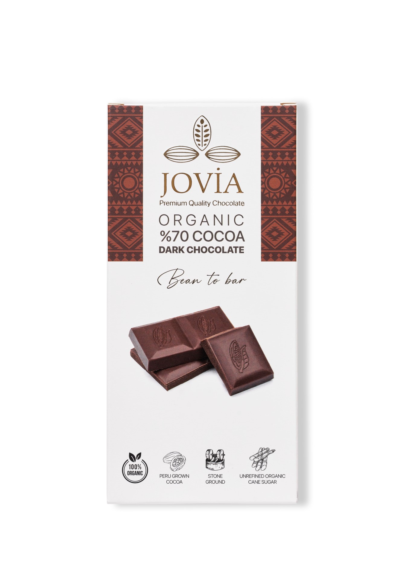 Jovia - Organik %70 Kakao Bitter Çikolata (85 gr.)
