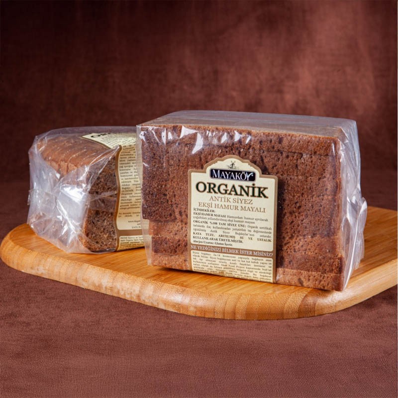 Mayaköy - Organik Uzun Ömürlü Siyez Ekmeği (600 gr.) - Vegan