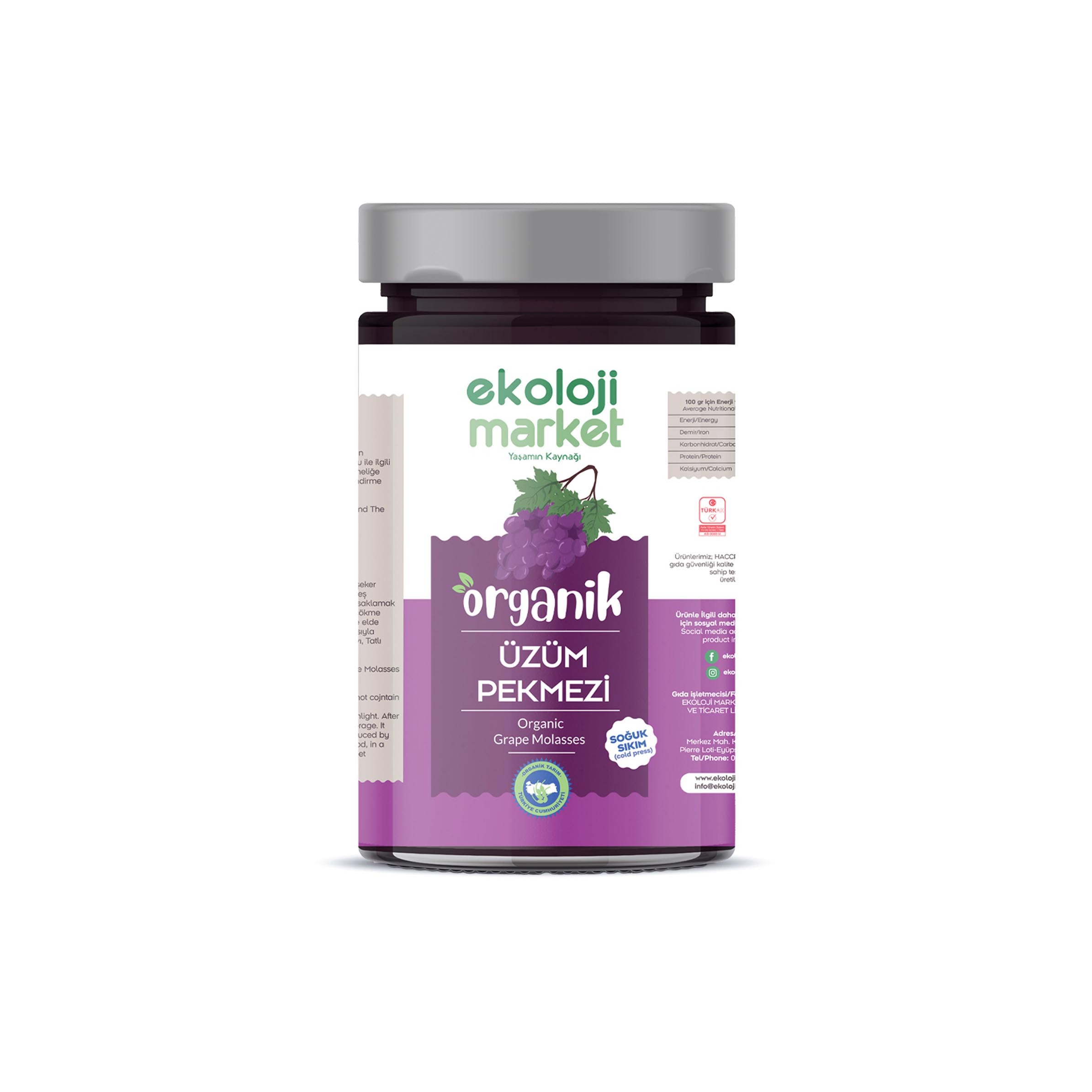 Ekoloji Market - Organik Üzüm Pekmezi (640g)