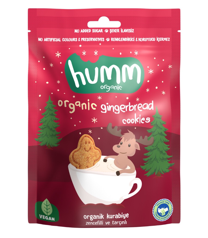 Humm - Organik Kurabiye Zencefil ve Tarçınlı (55 gr.) - Vegan
