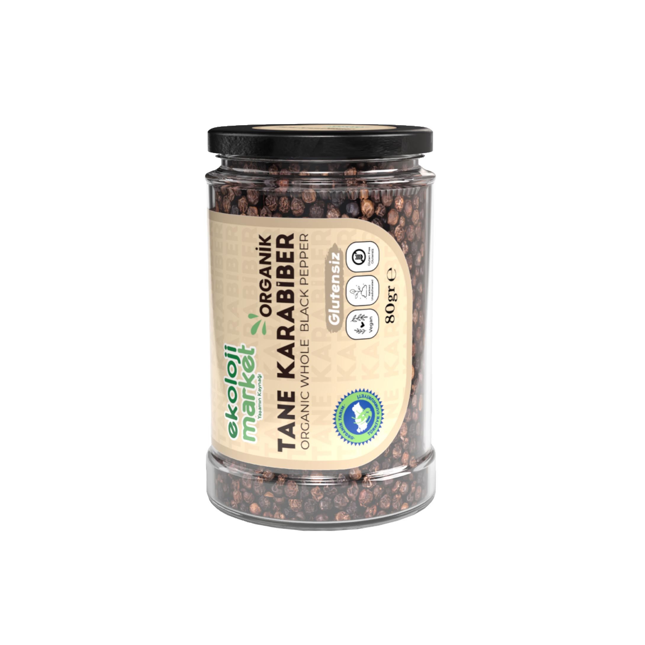 Ekoloji Market - Organik Tane Karabiber (80g)