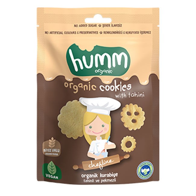 Humm - Organik Kurabiye Tahinli ve Pekmezli (55 gr.) - Vegan