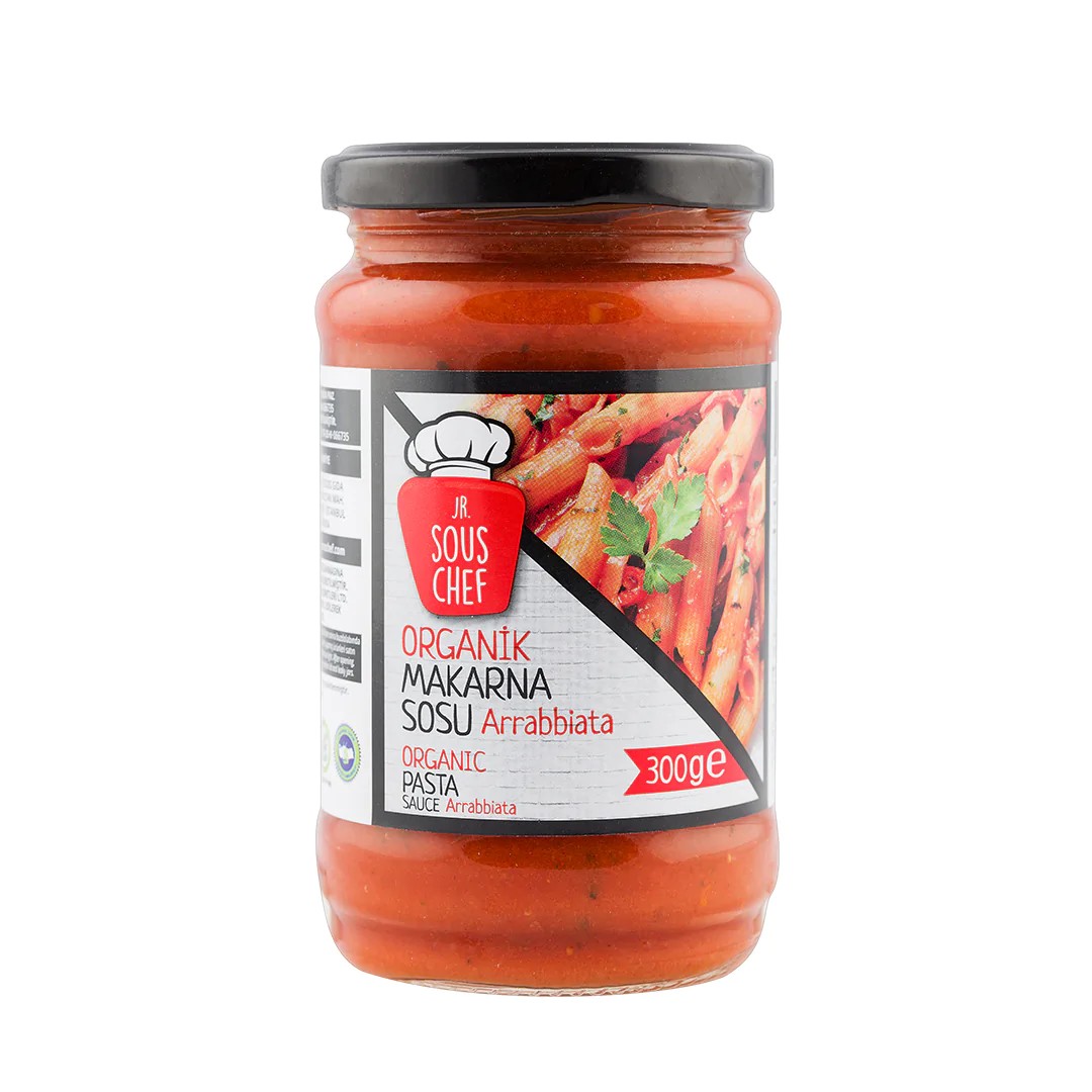 Jr. Sous Chef - Organik Arrabiata Makarna Sosu (300 gr.) - Vegan