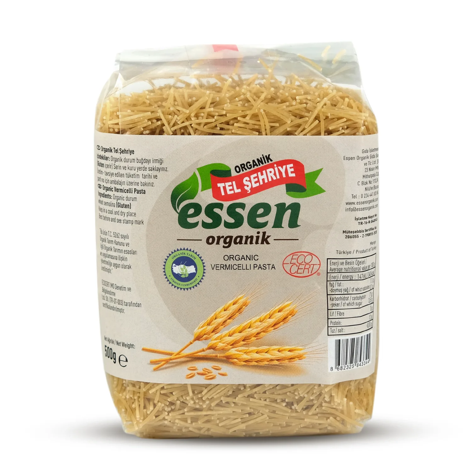 Essen - Organik Tel Şehriye (500 gr.)
