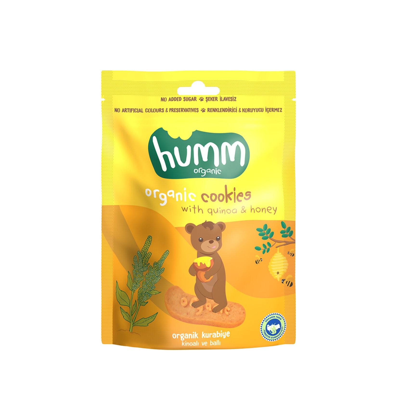 Humm - Organik Kurabiye Kinoa ve Ballı (55 gr.)