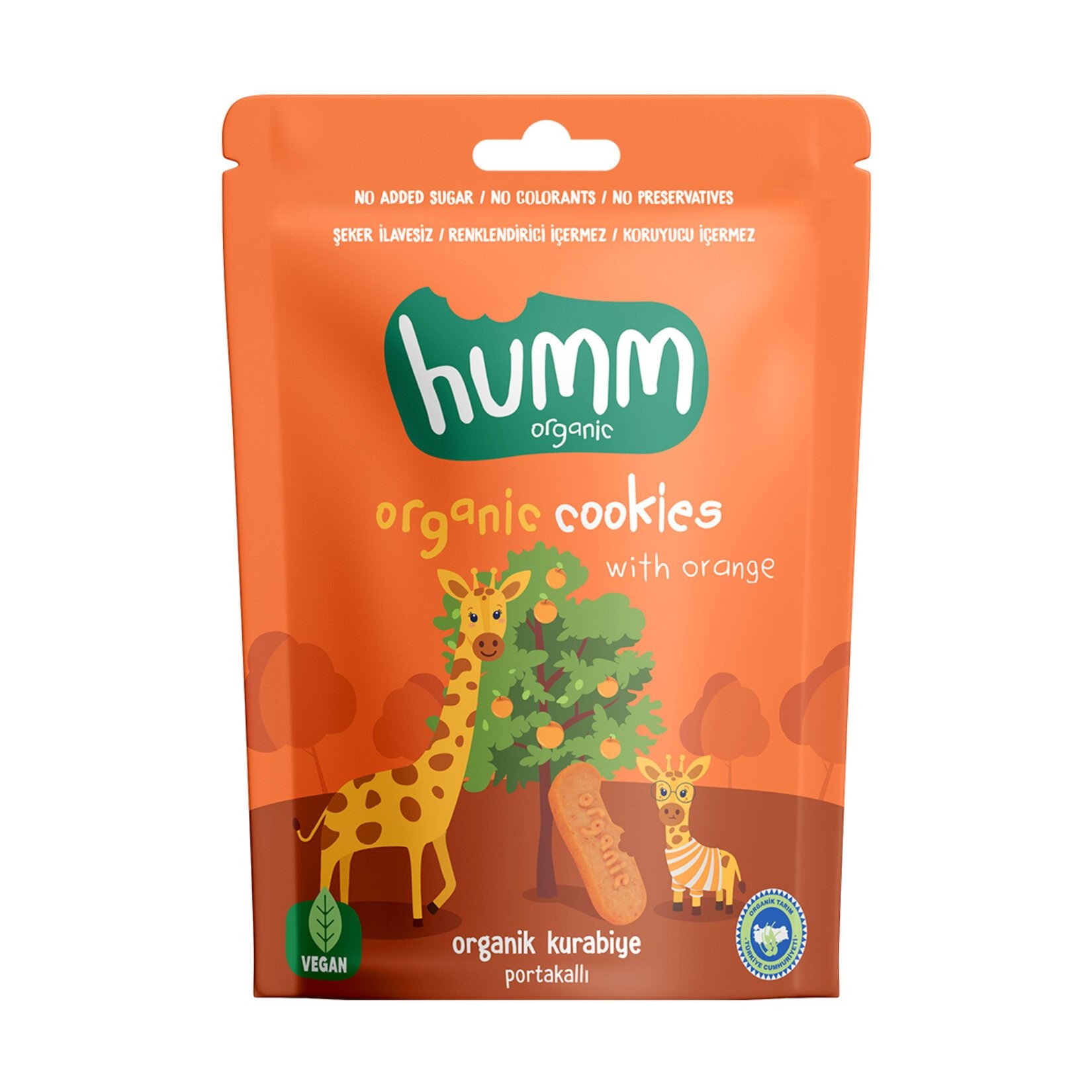 Humm - Organik Kurabiye Portakallı (55 gr.) - Vegan