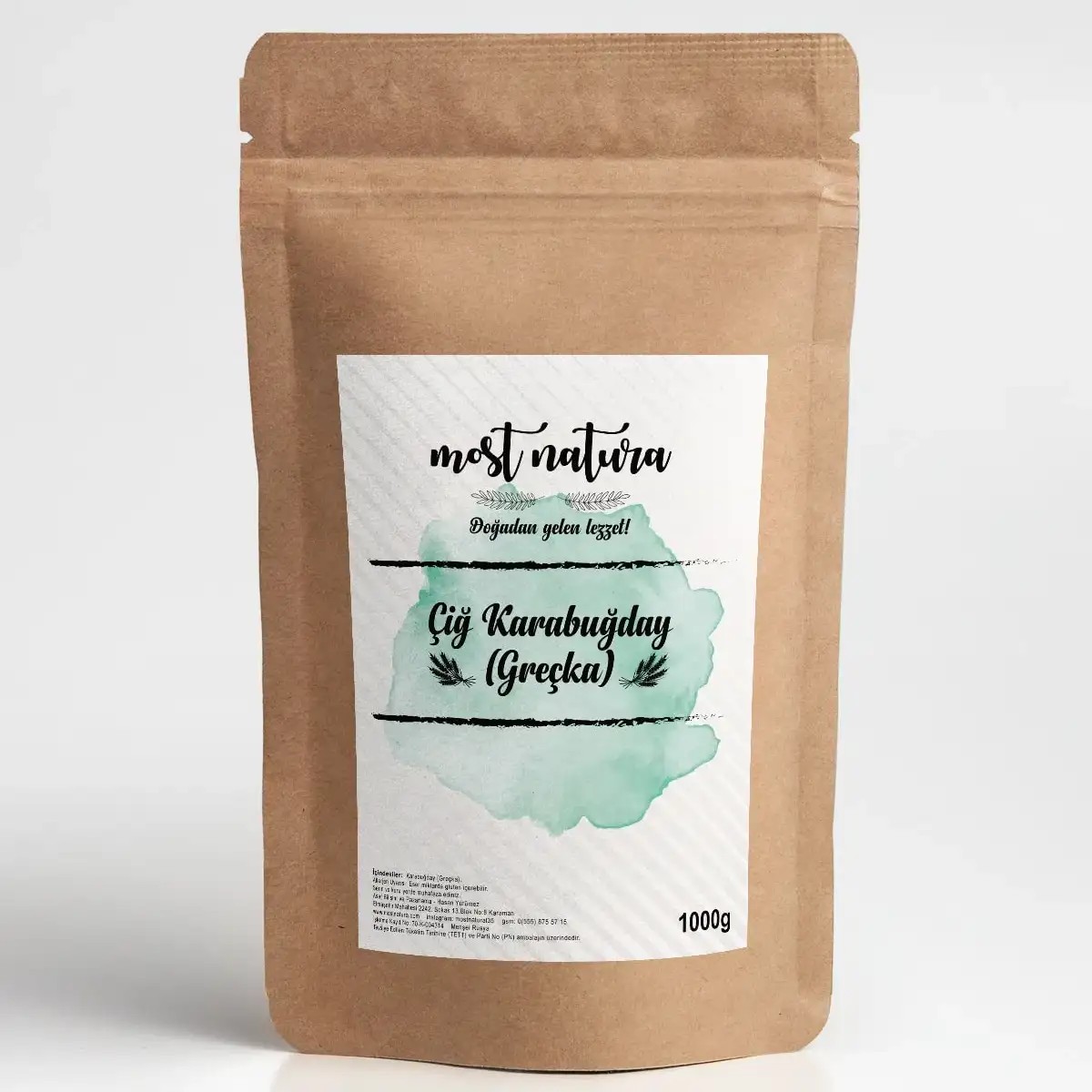 Most Natura - Çiğ Karabuğday (1 kg.) - Vegan