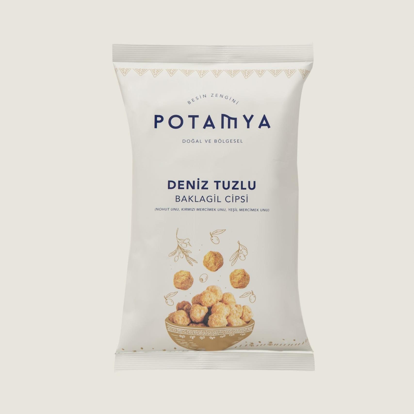 Potamya - Deniz Tuzlu Baklagil Cipsi (50 gr.) - Vegan