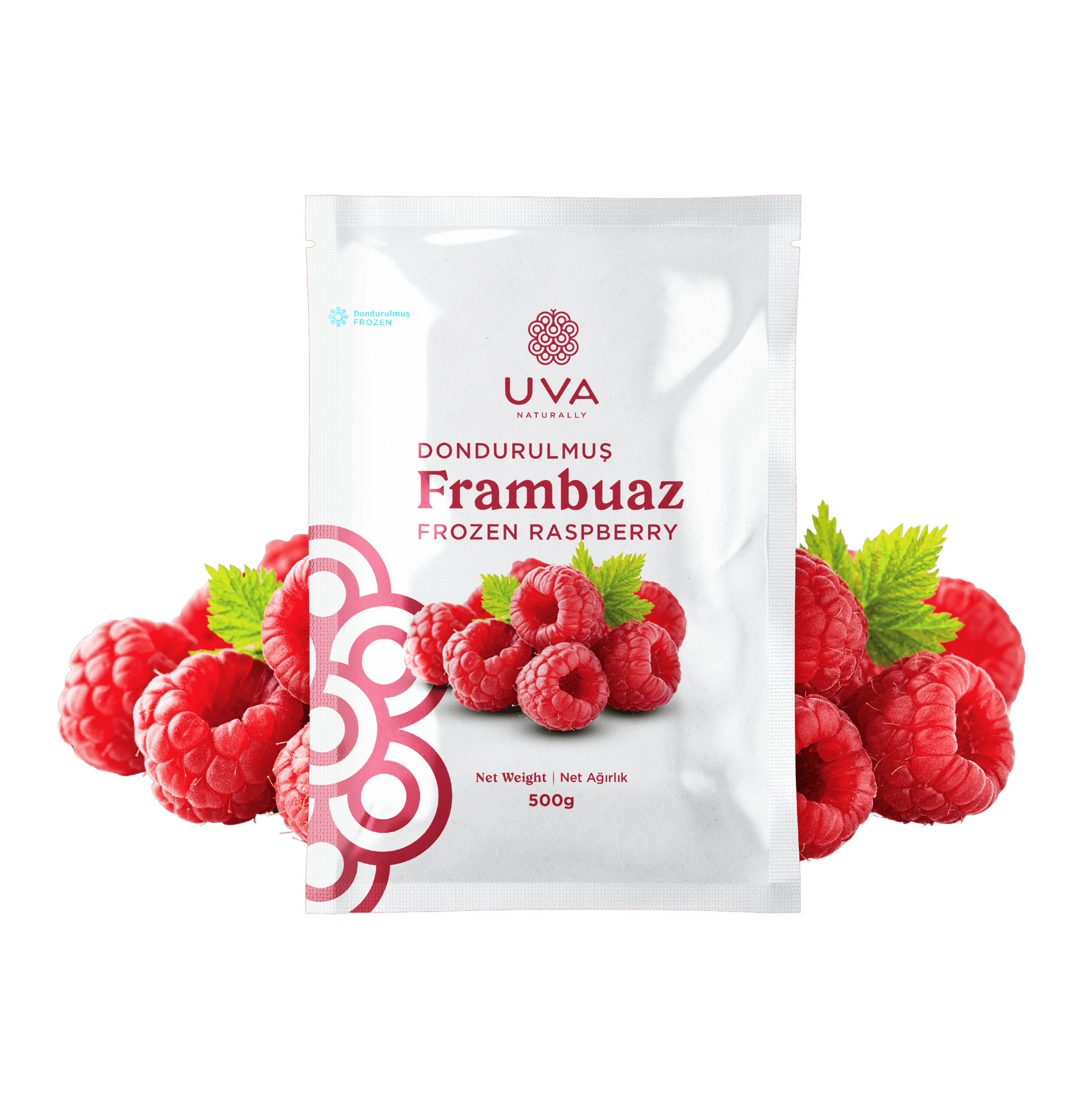 Uva Naturally - Dondurulmuş Frambuaz (500 gr.)