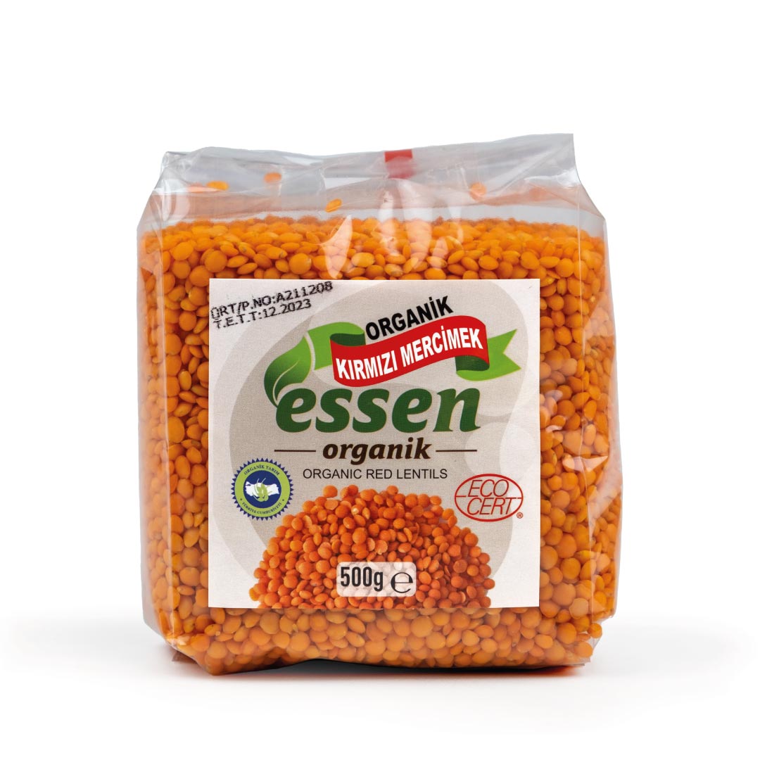 Essen - Organik Kırmızı Mercimek (500 gr.)