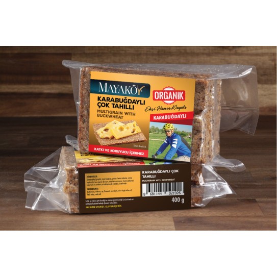 Mayaköy - Organik Çok Tahıllı Karabuğdaylı Ekmek (400 gr.) - Vegan