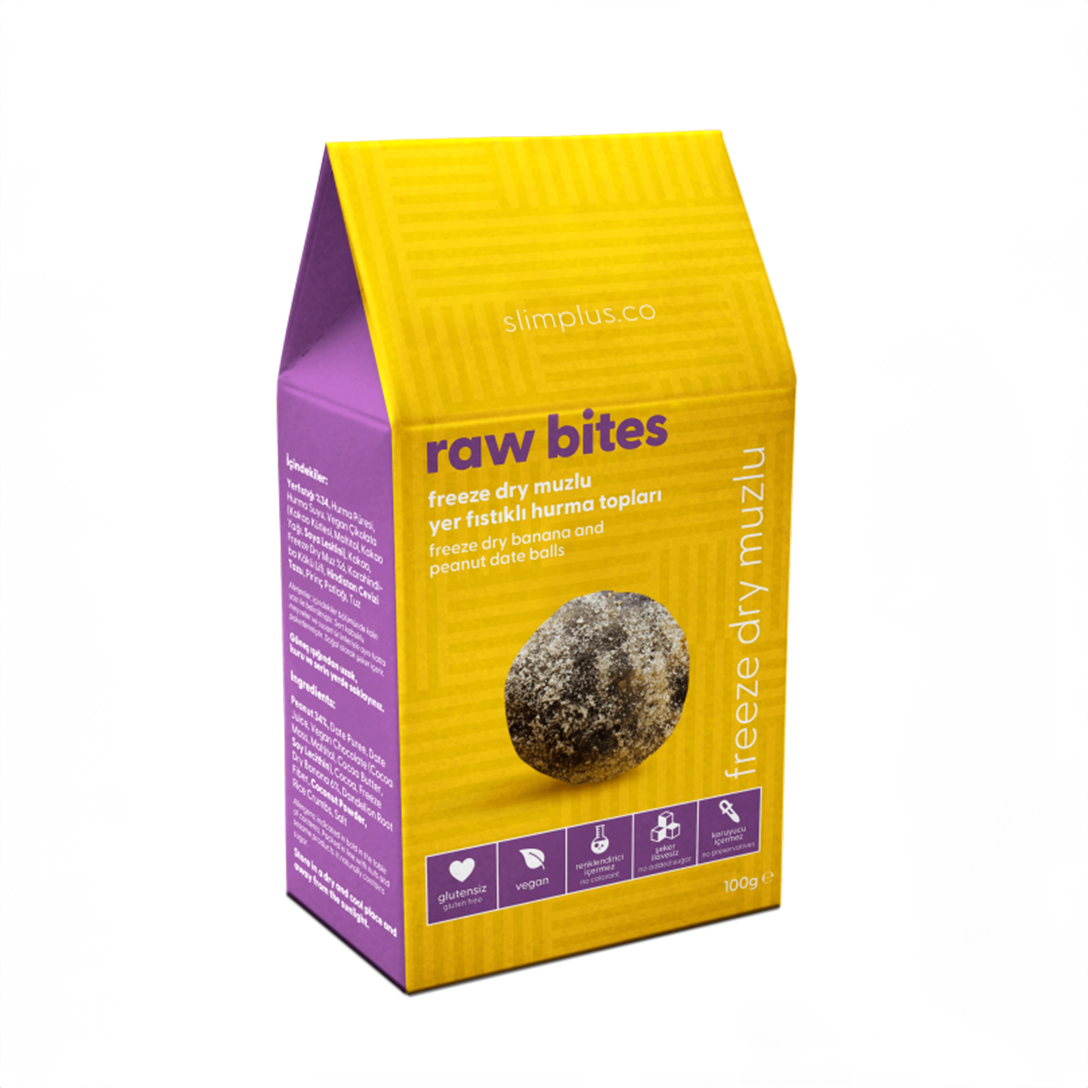 Slim Plus - Raw Bites Freeze Dry Muzlu (100 gr.)