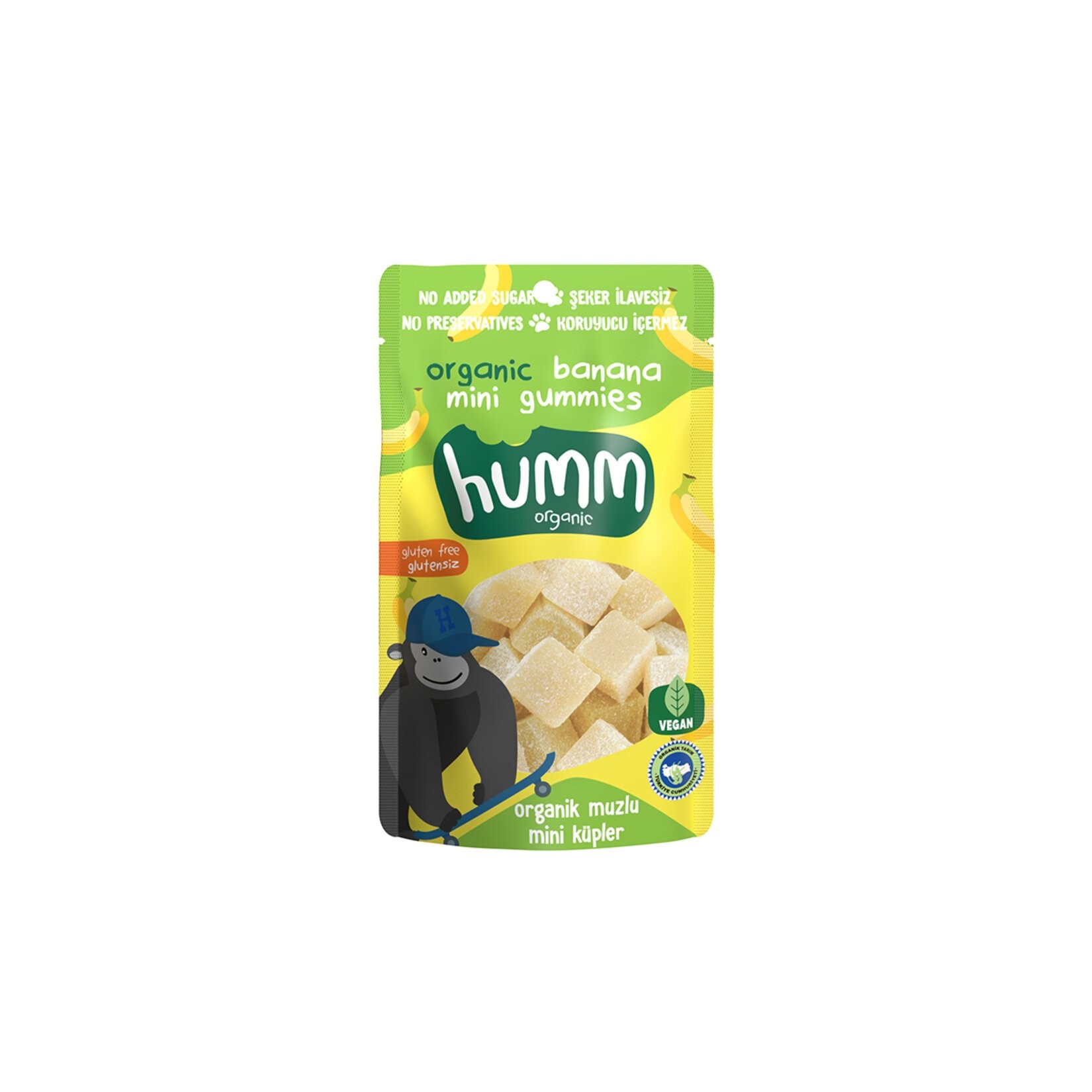 Humm - Organik Muzlu Mini Küpler (30 gr.) - Vegan