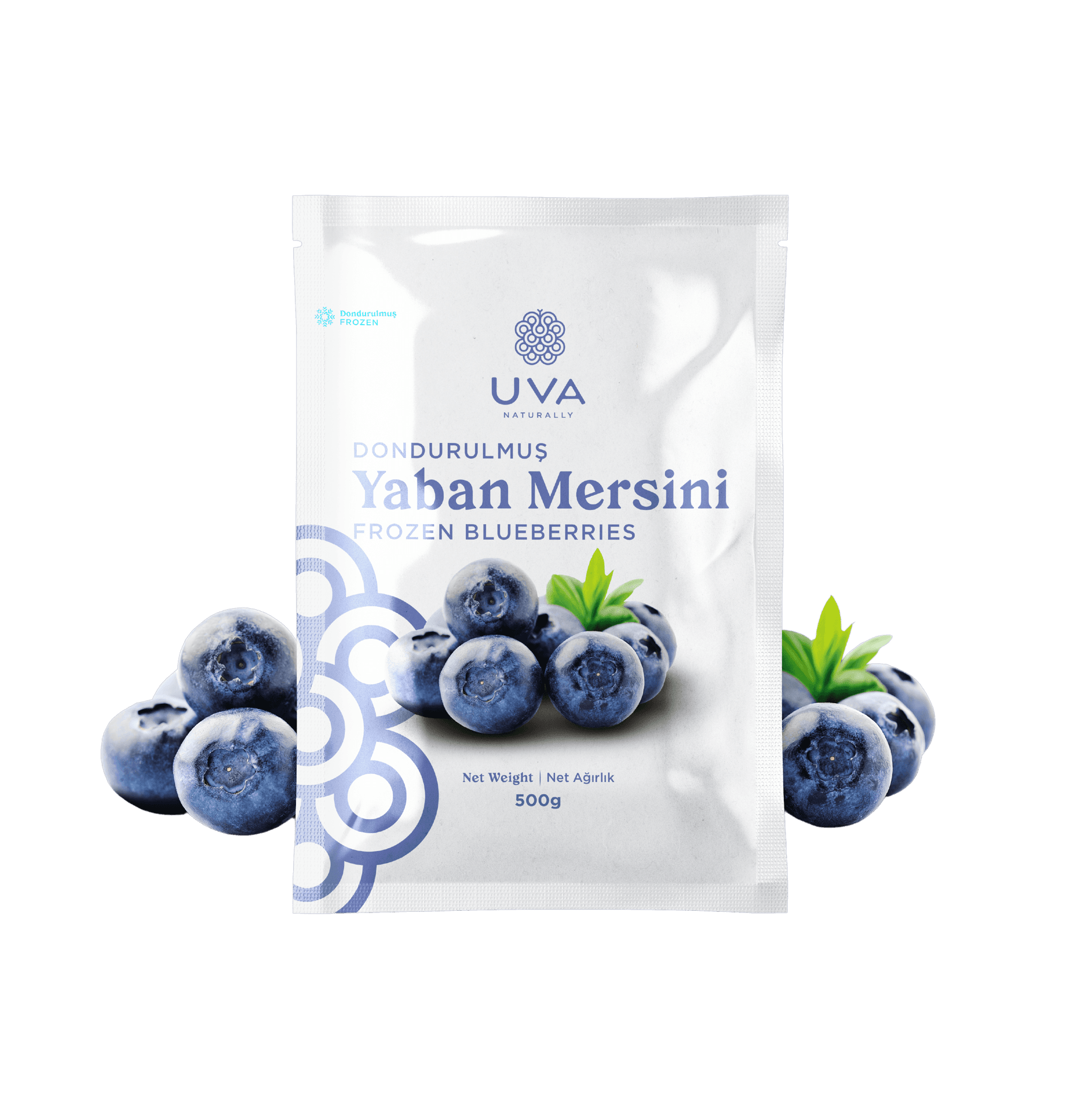 Uva Naturally - Dondurulmuş Yaban Mersini (500 gr.)