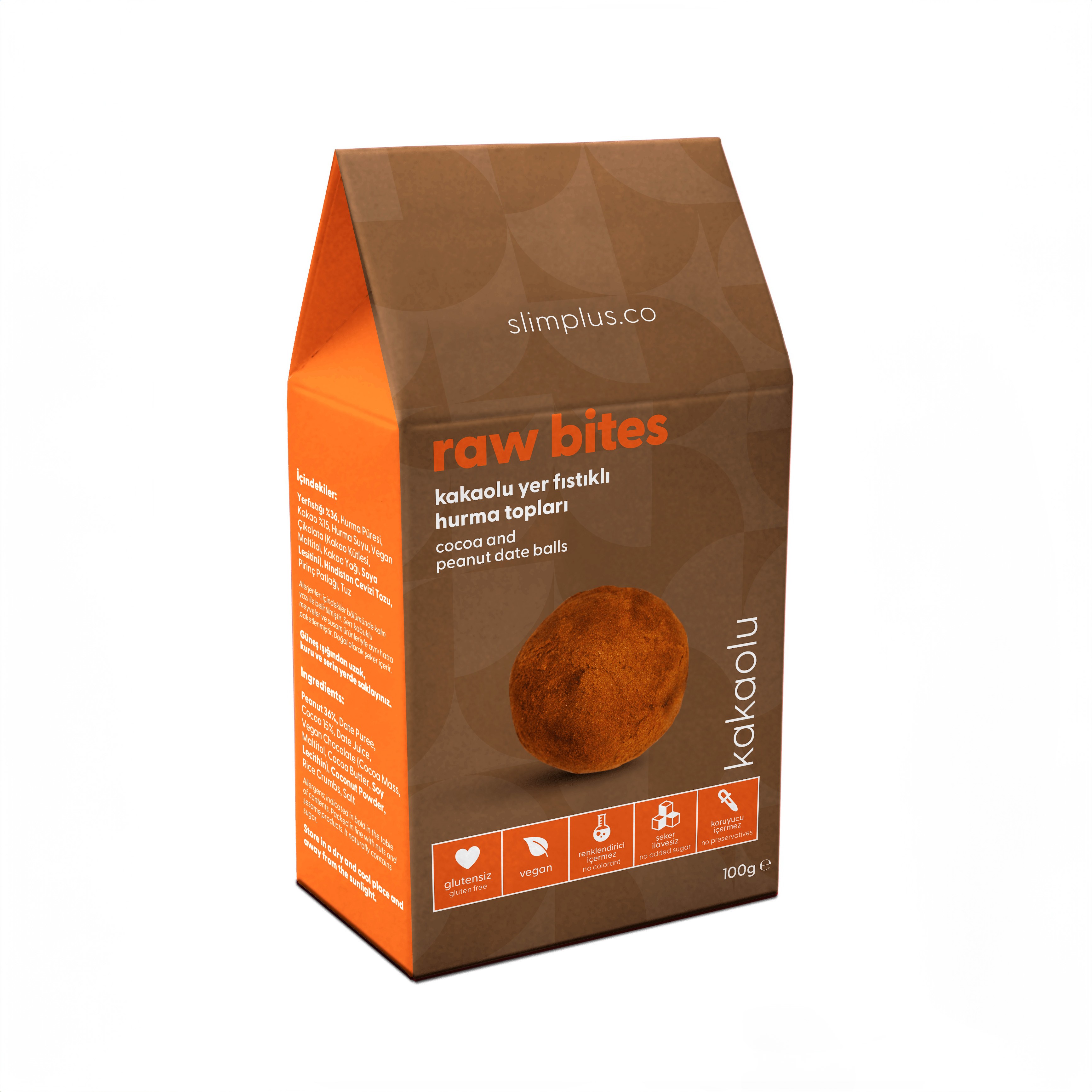 Slim Plus - Raw Bites Kakaolu (100 gr.)