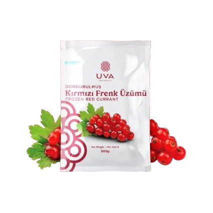 Uva Naturally - Dondurulmuş Kırmızı Frenk Üzümü (500 gr.)