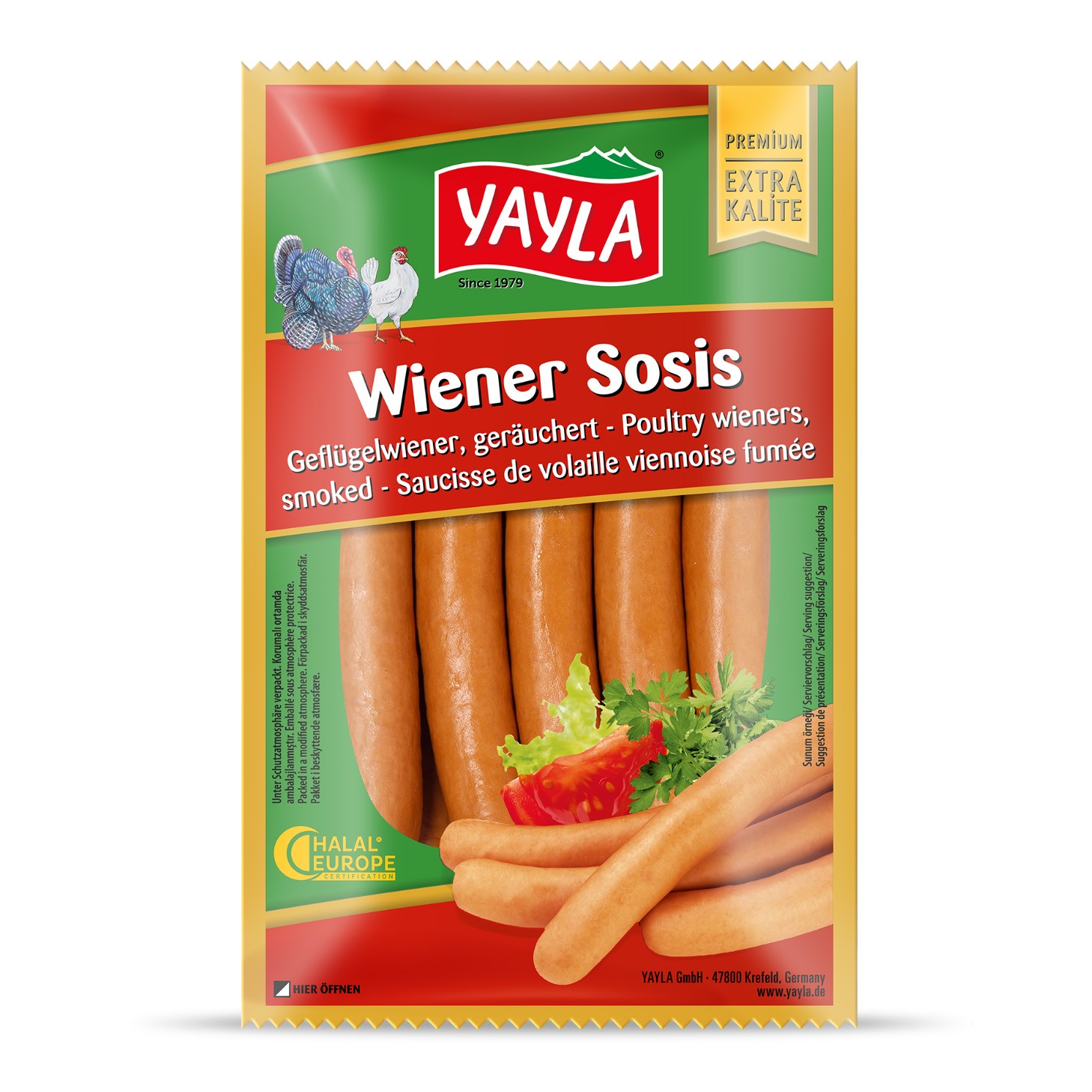 Yayla Türk - Tavuk Weiner Sosis (260 gr.)