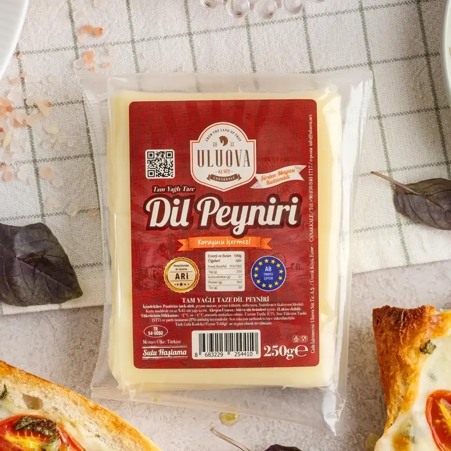 Uluova - A2 Tam Yağlı Taze Dil Peyniri (250 gr)