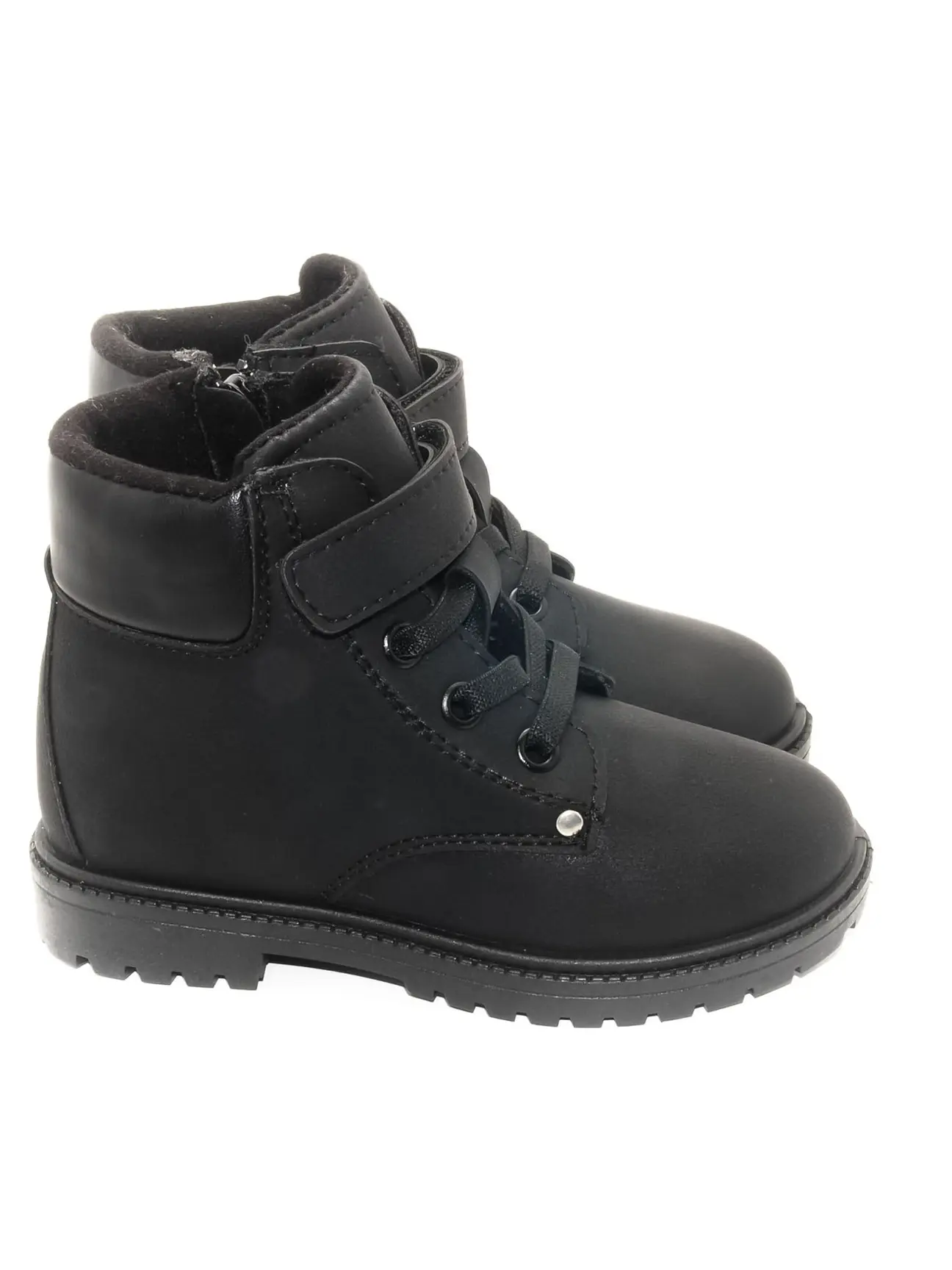 KU&PA SHOES TIMBER DERİ GÖRÜNLÜ SICAK ASTARLI ÇOCUK BOT SİYAH - 3005