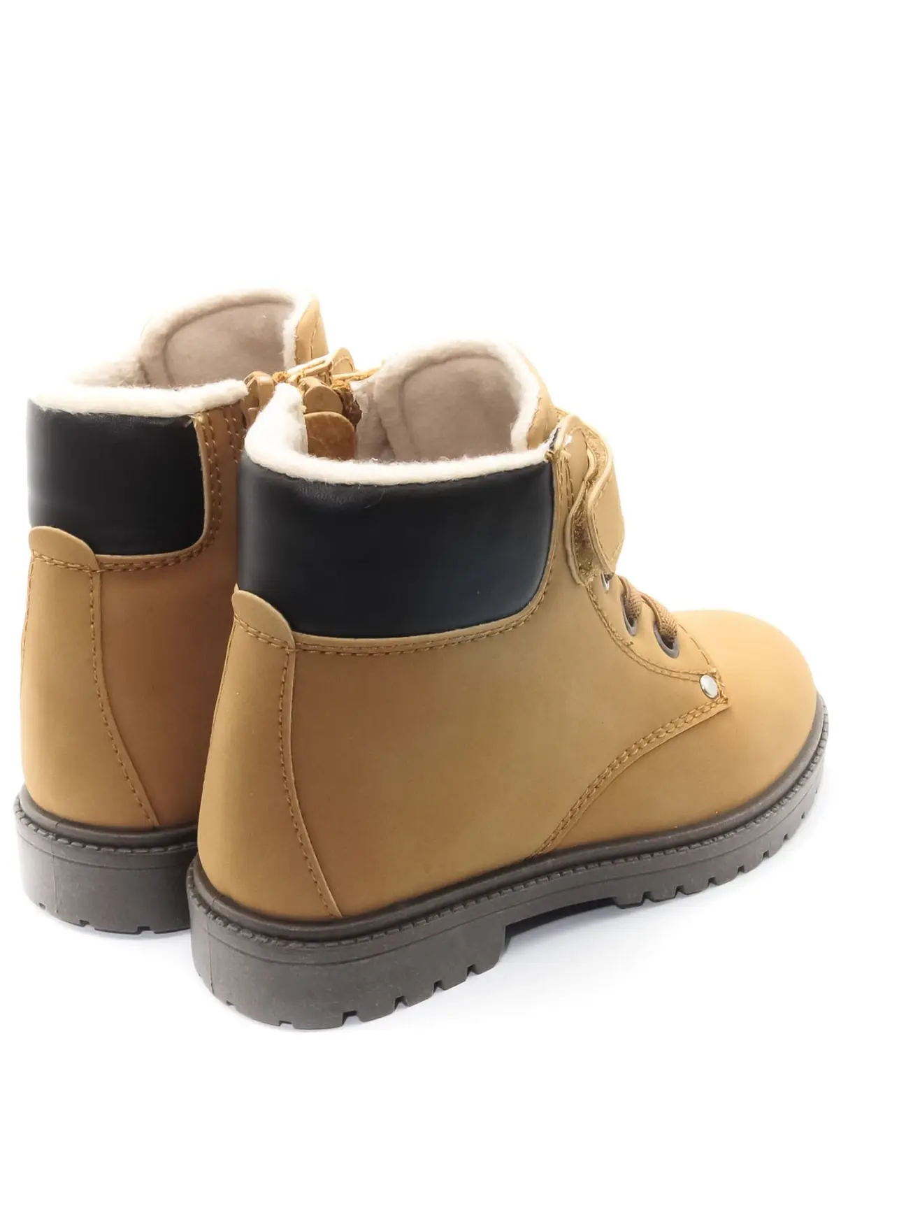 KU&PA SHOES TIMBER SÜET GÖRÜNÜMLÜ SICAK ASTARLI ÇOCUK BOT CAMEL - 3006