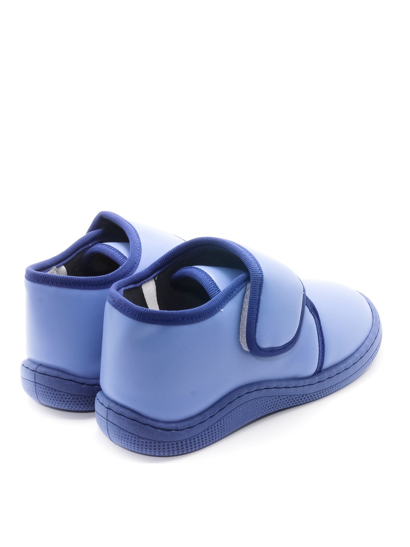 KU&PA SHOES PAS DERİ GÖRÜNÜMLÜ SICAK ASTARLI PANDUF MAVİ - 2004