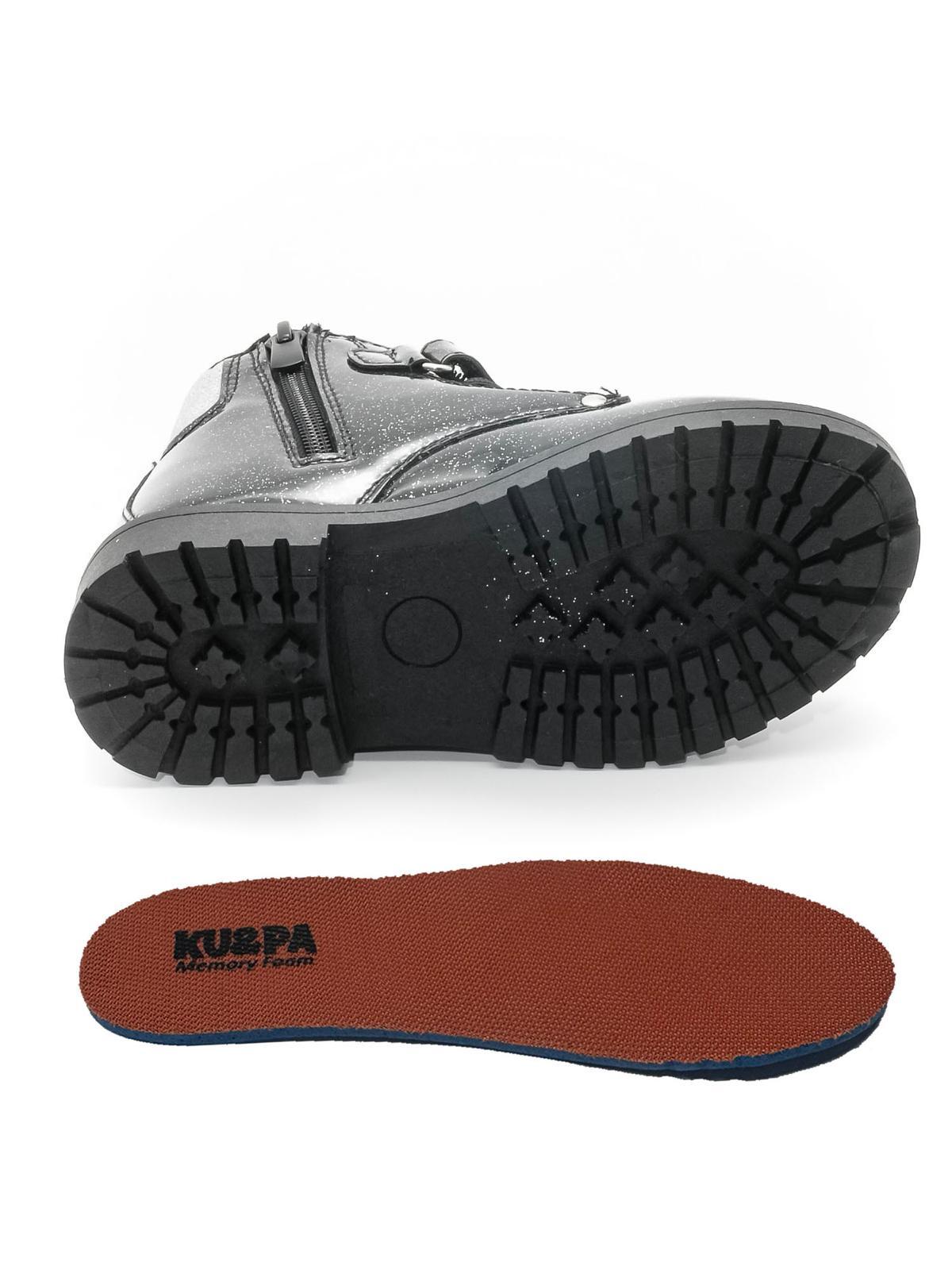 KU&PA SHOES TIMBER RUGAN GÖRÜNÜMLÜ SICAK ASTARLI ÇOCUK BOT SİMLİ SİYAH - 3007
