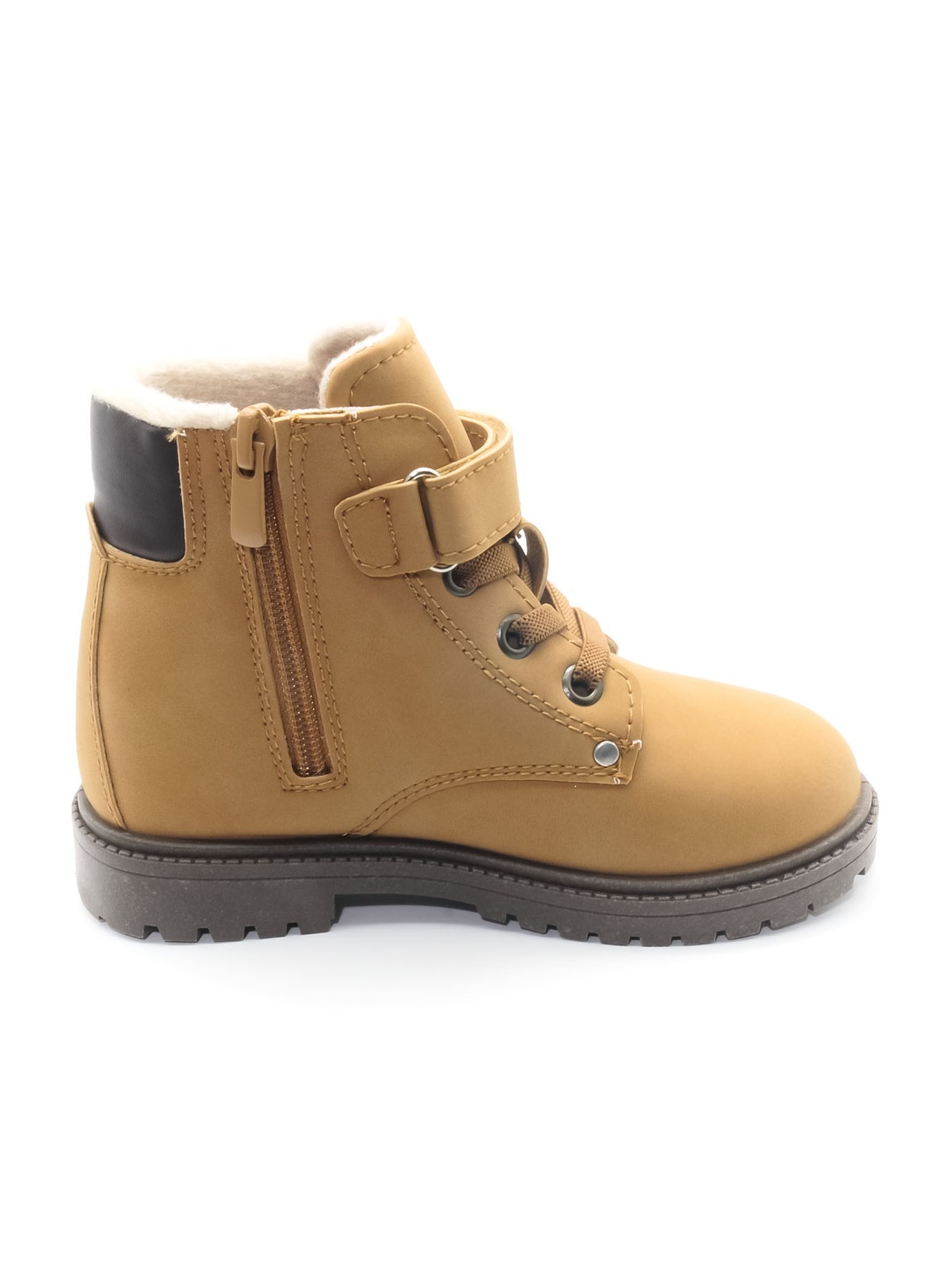 KU&PA SHOES TIMBER SÜET GÖRÜNÜMLÜ SICAK ASTARLI ÇOCUK BOT CAMEL - 3006