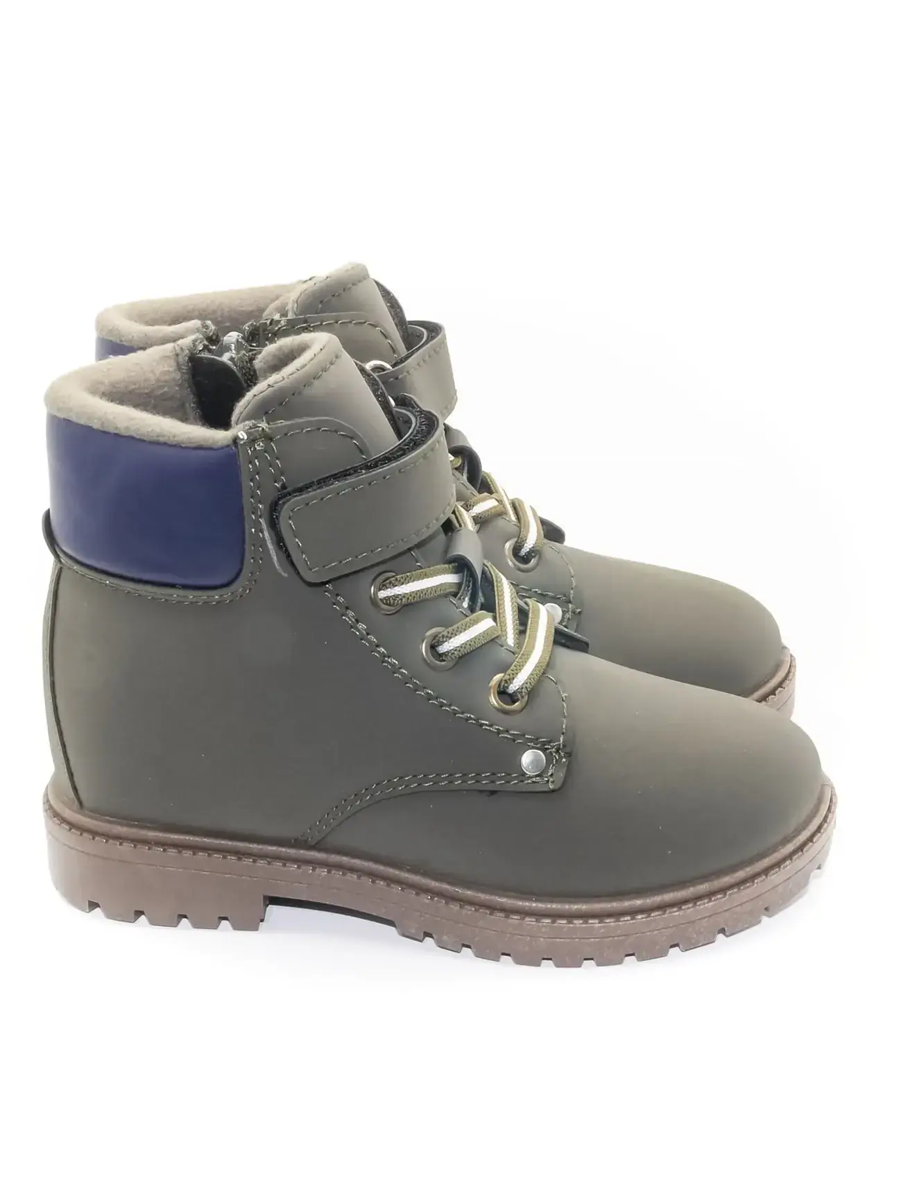 KU&PA SHOES TIMBER SÜET GÖRÜNÜMLÜ SICAK ASTARLI ÇOCUK BOT HAKİ - 3008