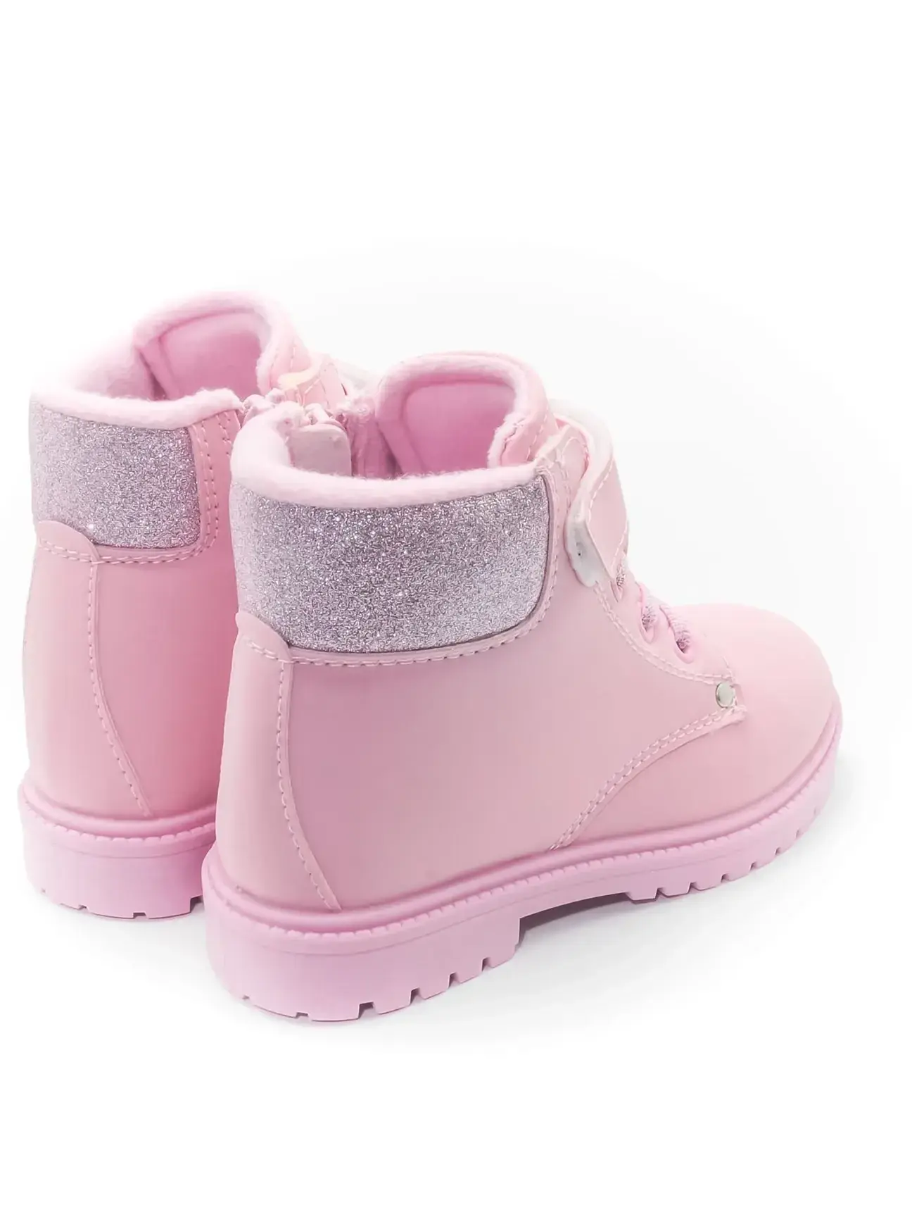 KU&PA SHOES TIMBER SÜET GÖRÜNÜMLÜ SICAK ASTARLI ÇOCUK BOT PEMBE - 3009