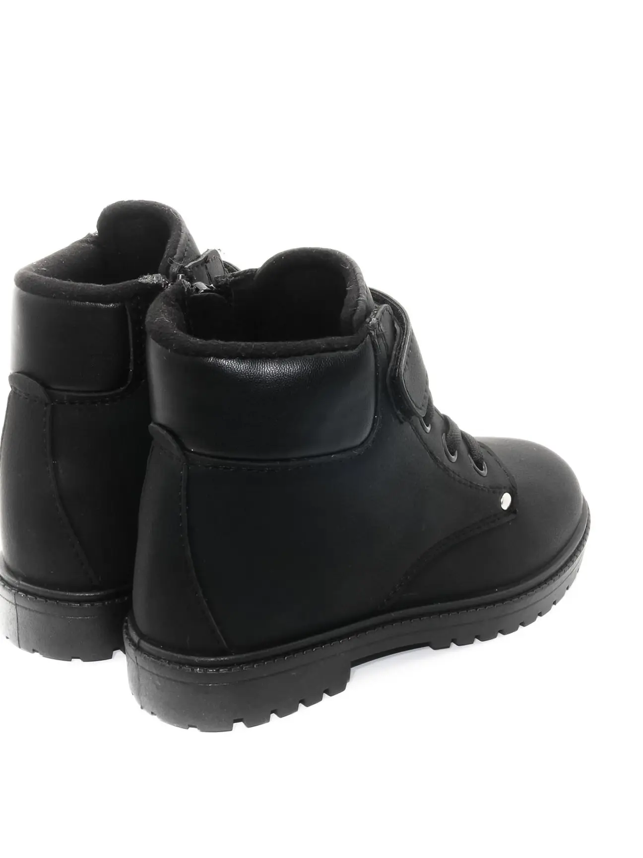 KU&PA SHOES TIMBER DERİ GÖRÜNLÜ SICAK ASTARLI ÇOCUK BOT SİYAH - 3005