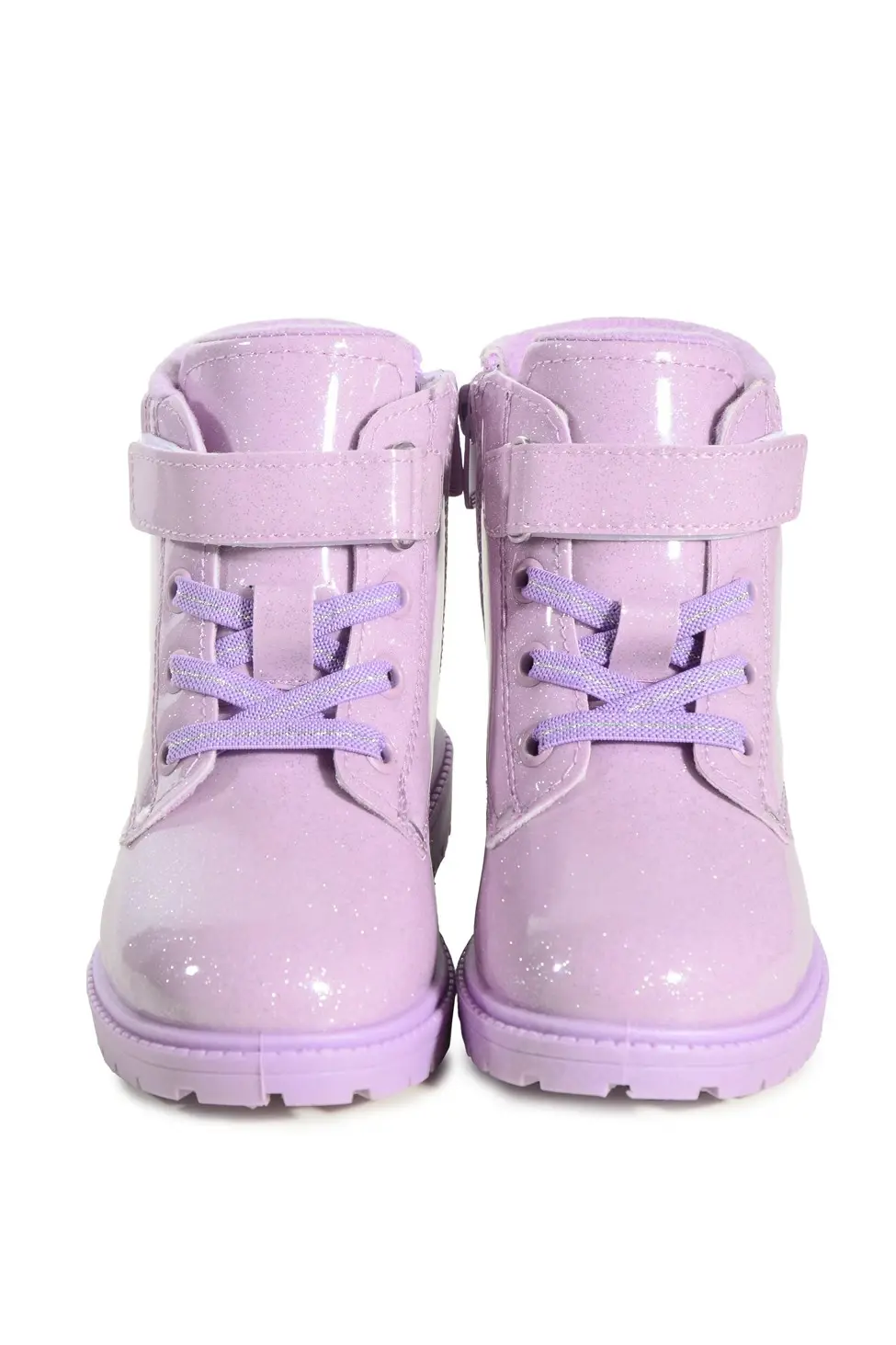 KU&PA SHOES TIMBER RUGAN GÖRÜNÜMLÜ SICAK ASTARLI ÇOCUK BOT SİMLİ LİLA - 3011