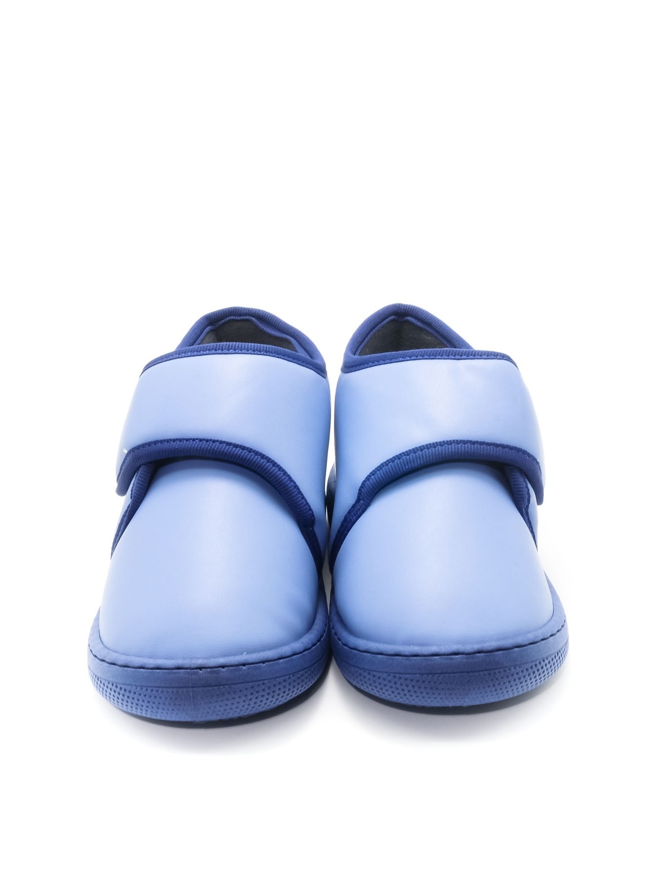KU&PA SHOES PAS DERİ GÖRÜNÜMLÜ SICAK ASTARLI PANDUF MAVİ - 2004