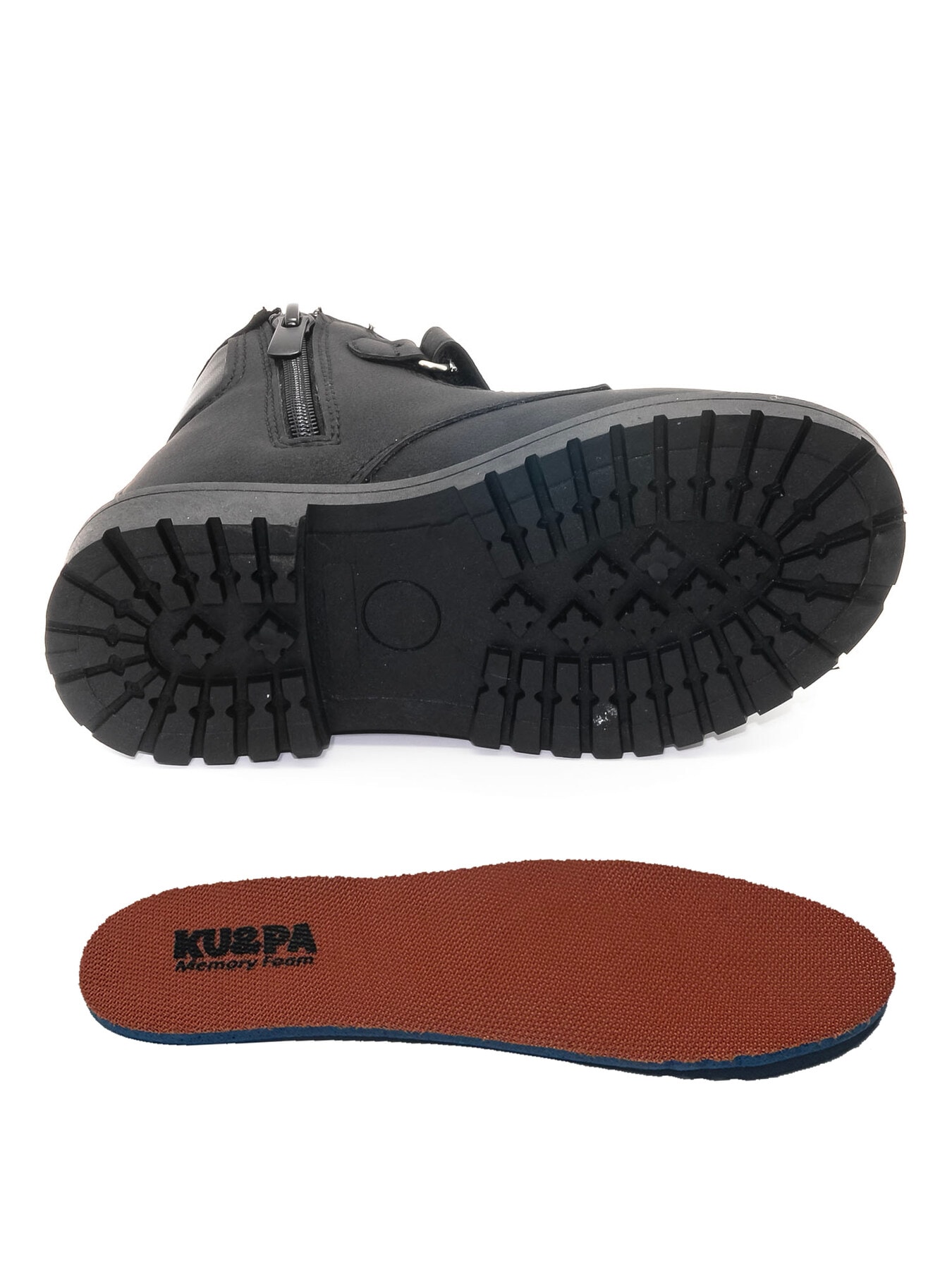 KU&PA SHOES TIMBER DERİ GÖRÜNLÜ SICAK ASTARLI ÇOCUK BOT SİYAH - 3005