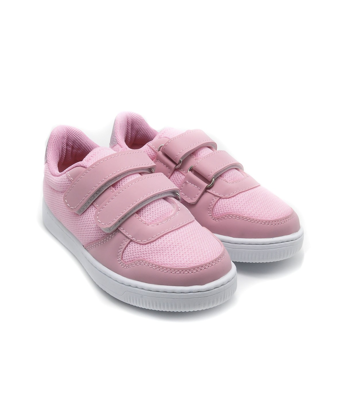BURBER MESH ÇOCUK SNEAKER - SİYAH - 6001 - PEMBE