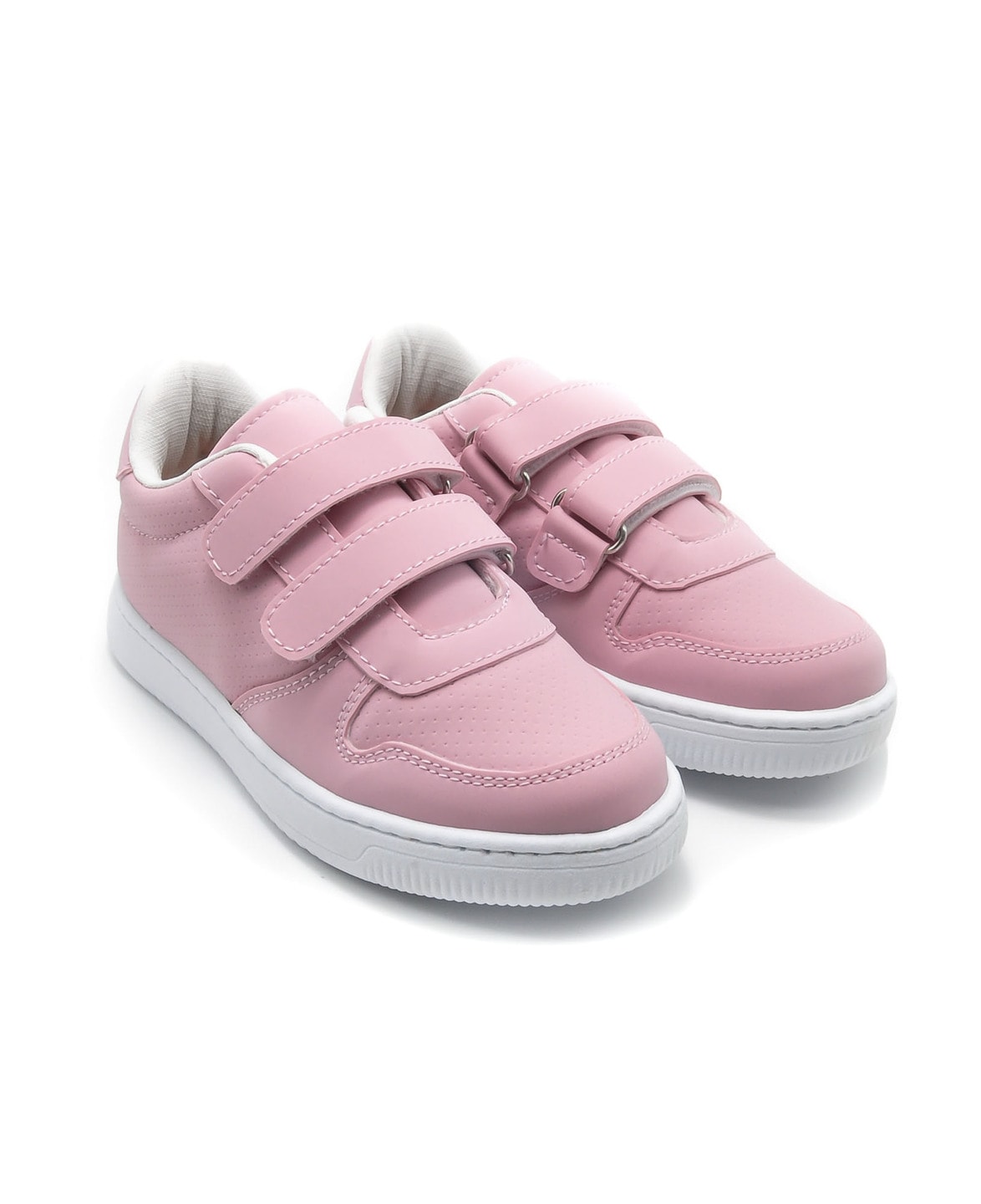 BURBER SÜET GÖRÜNÜMLÜ MESH ASTARLI ÇOCUK SNEAKER - GRİ - 5001 - 26 - PEMBE