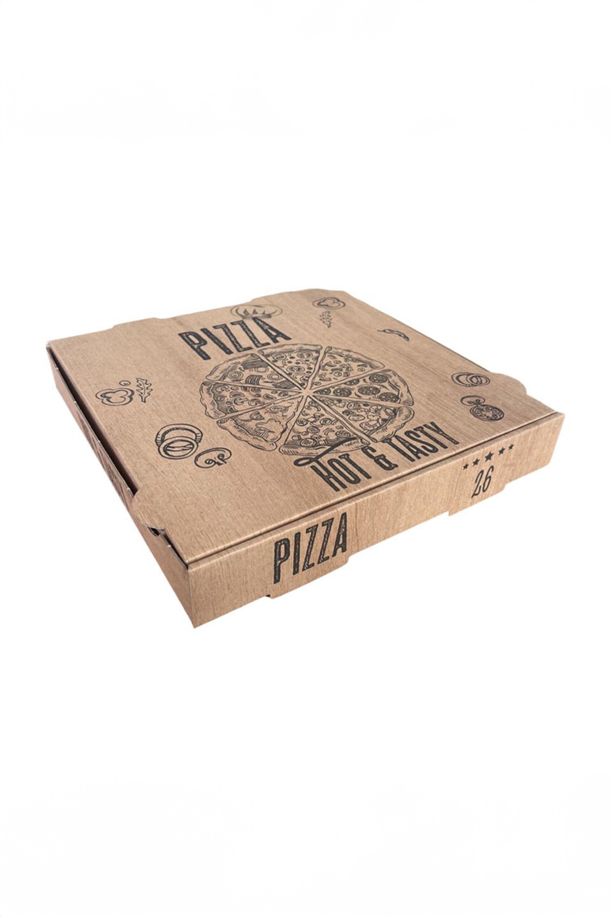 Tiri Store Kraft Pizza Kutusu 100 Adet 40X40X4 cm