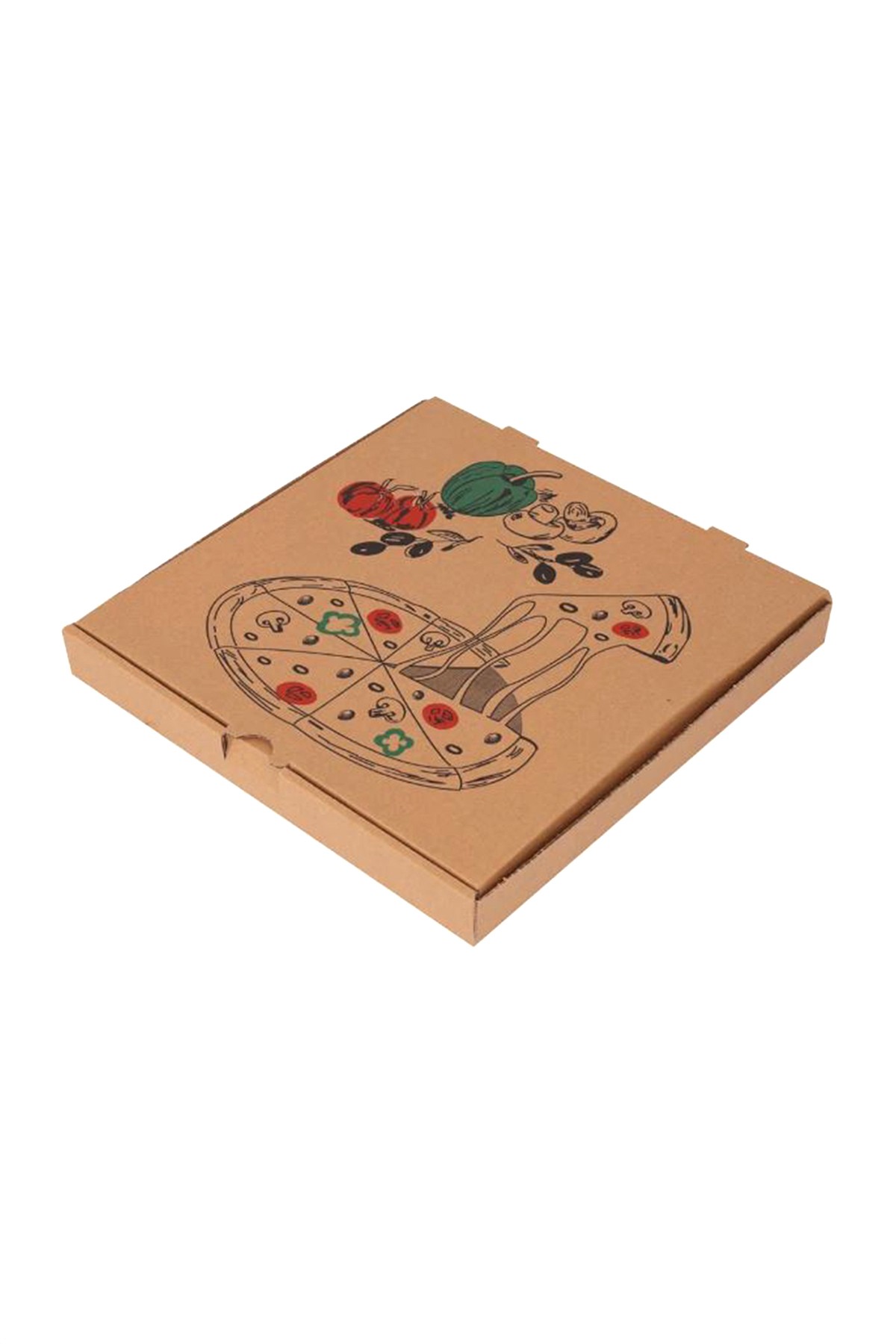 Tiri Store Kraft Pizza Kutusu 100 Adet 40X40X4 cm