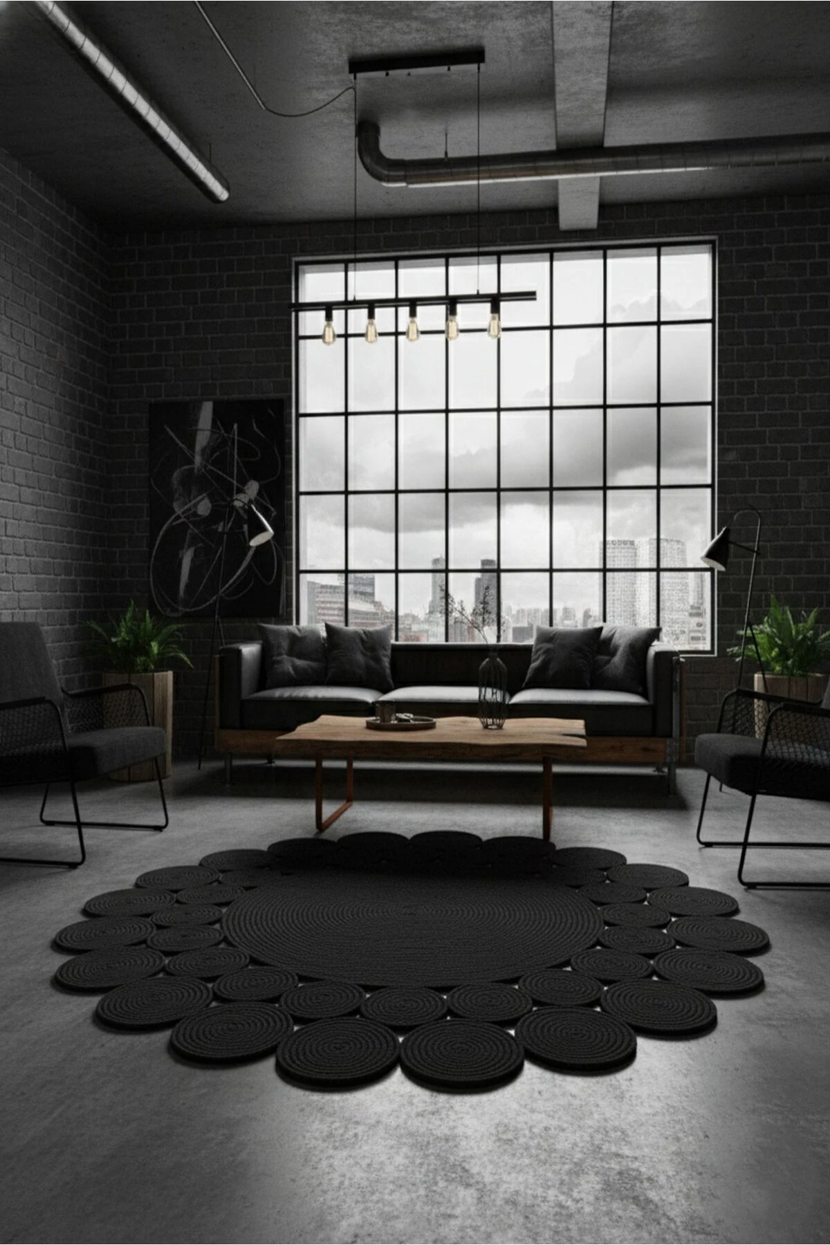 Doğal Hasır Jüt Polip Halı Kilim Paspas Comfort