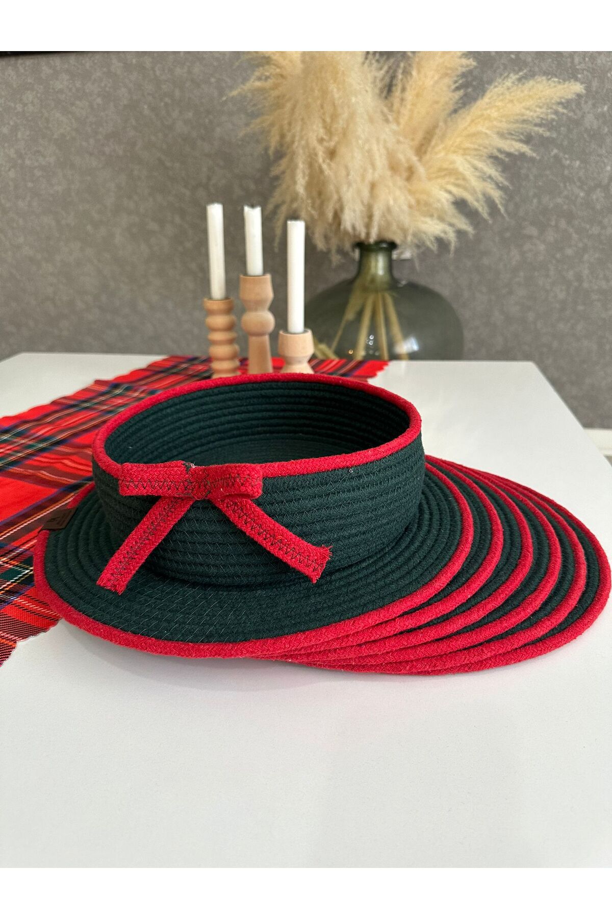 Yılbaşı Temalı Amerikan Servis Ve Supla Seti - Yeşil