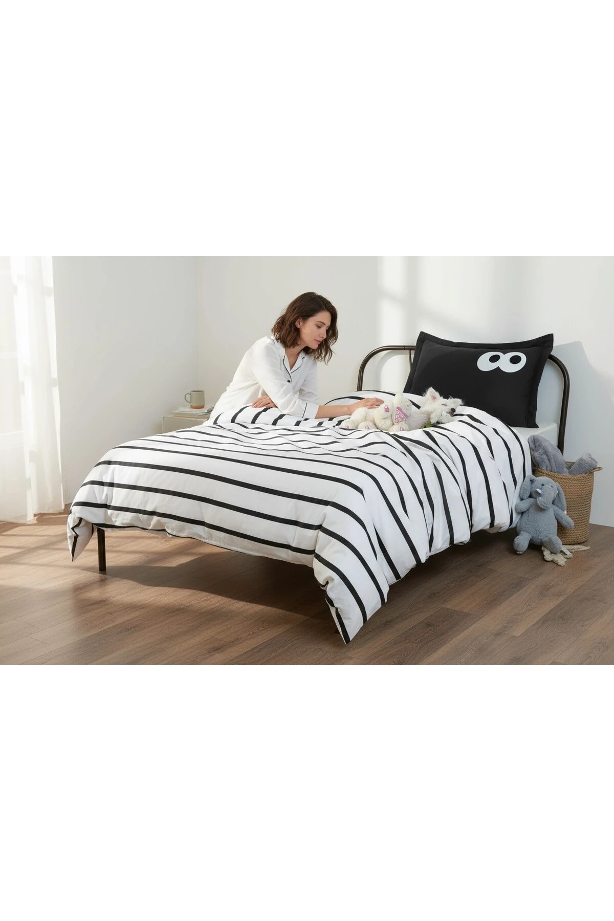 Junior Nevresim Seti Tek Kişilik Siyah