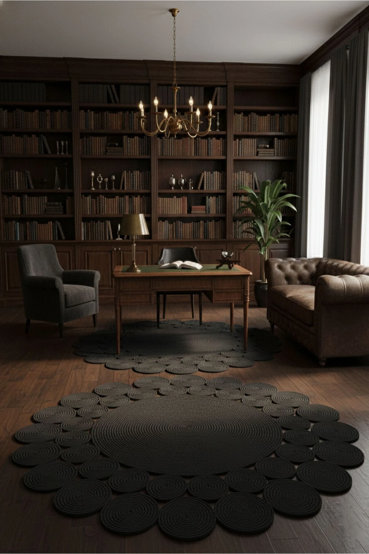 Doğal Hasır Jüt Polip Halı Kilim Paspas Comfort