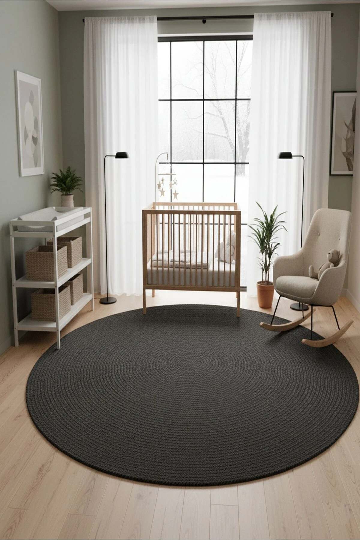 Doğal Hasır Jüt Polip Halı Kilim Paspas Comfort