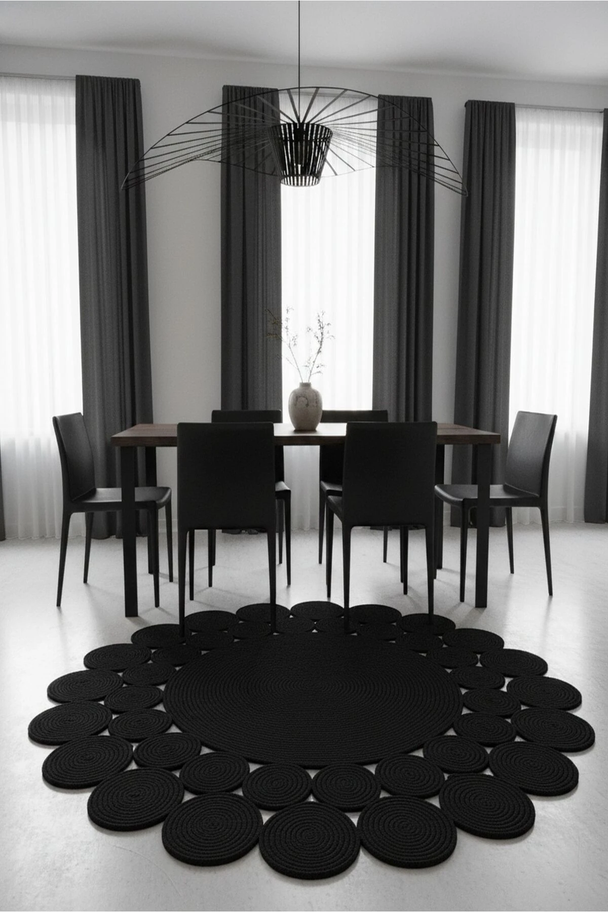 Doğal Hasır Jüt Polip Halı Kilim Paspas Comfort