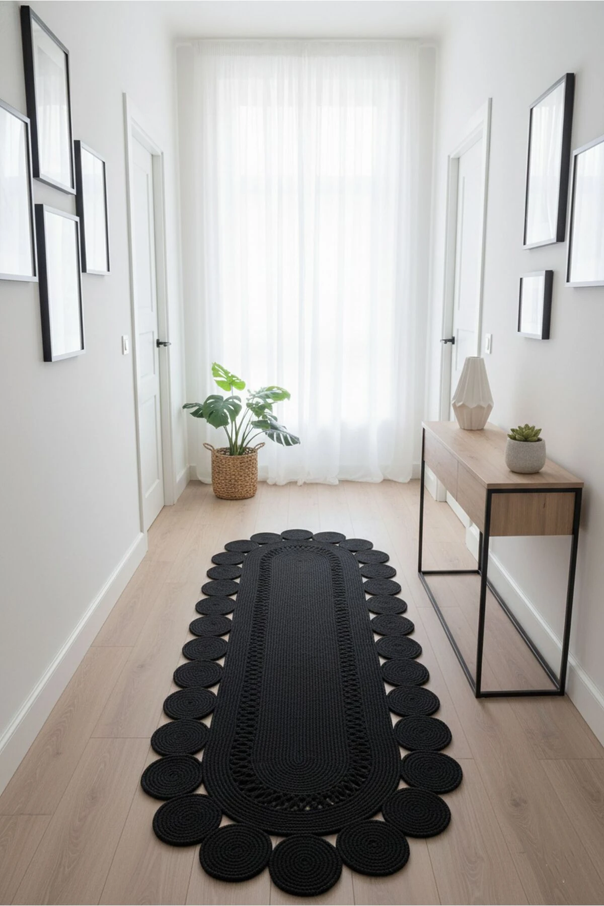 Doğal Hasır Jüt Polip Halı Kilim Paspas Comfort