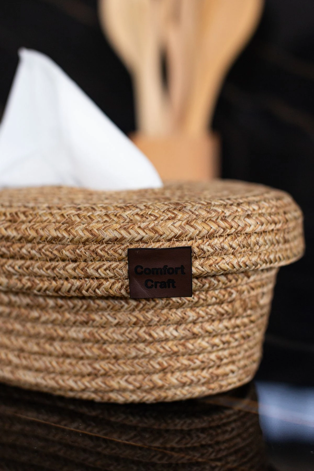 Jüt Hasır Peçetelik | Şık ve Fonksiyonel Peçete Kutusu