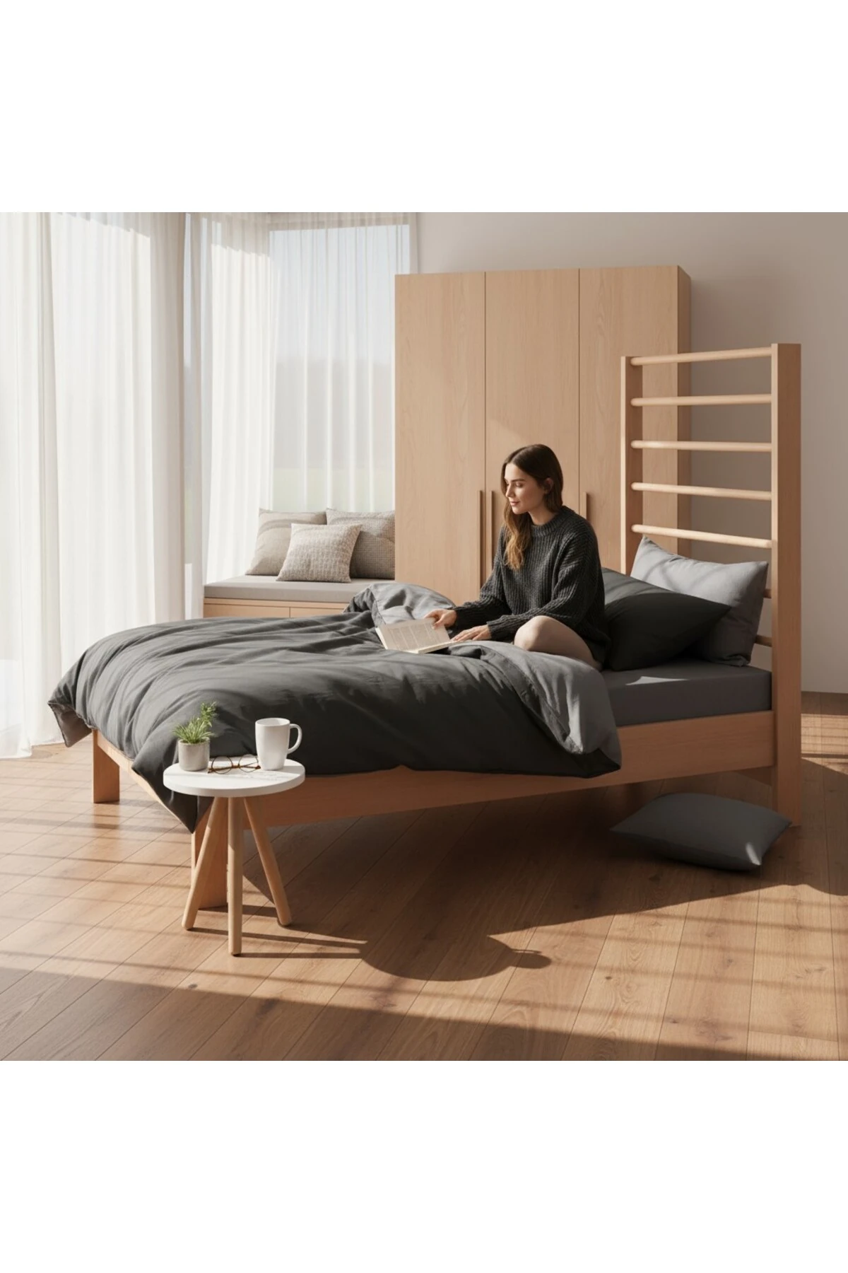 Tek Kişilik Paint Nevresim Takımı Mix Siyah-Füme