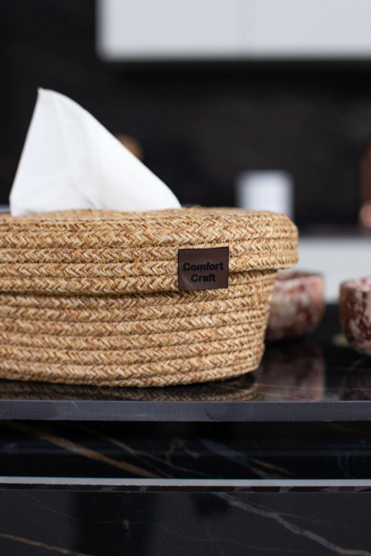 Jüt Hasır Peçetelik | Şık ve Fonksiyonel Peçete Kutusu